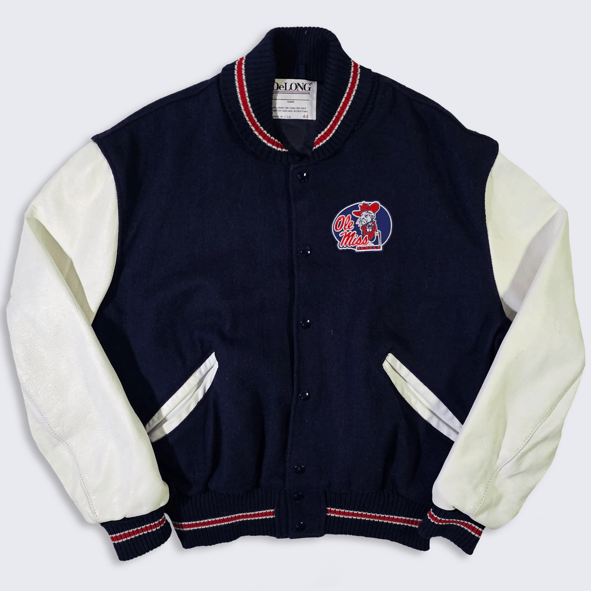 Delong Ole Miss Rebels Vintage 90s DeLong Varsity Jacket Size US XL / EU 56 / 4 - 2 Thumbnail