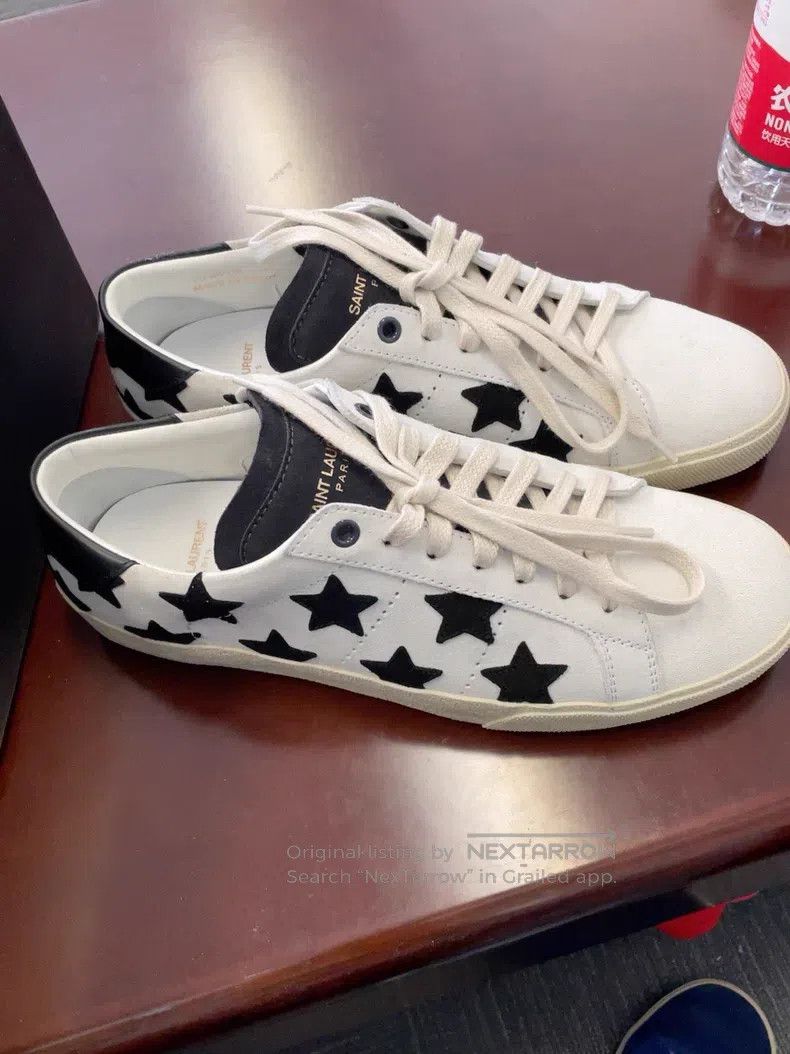 Saint Laurent Paris Saint Laurent Paris Velvet Star Shoes i Size US 7 / EU 40 - 2 Thumbnail
