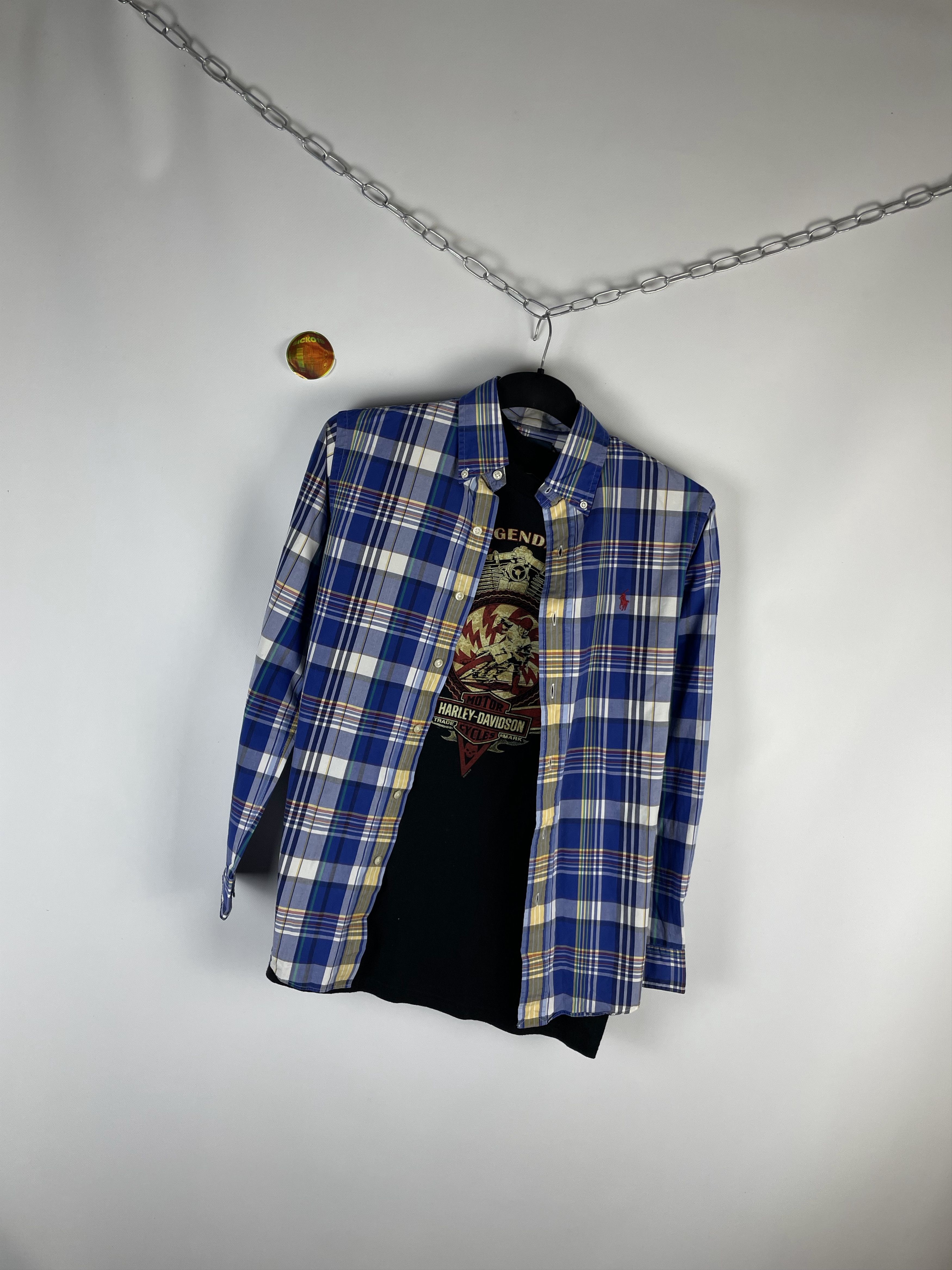 Flannel Flannel Polo Ralph Lauren Vintage Mens Shirt Size US S / EU 44-46 / 1 - 2 Thumbnail