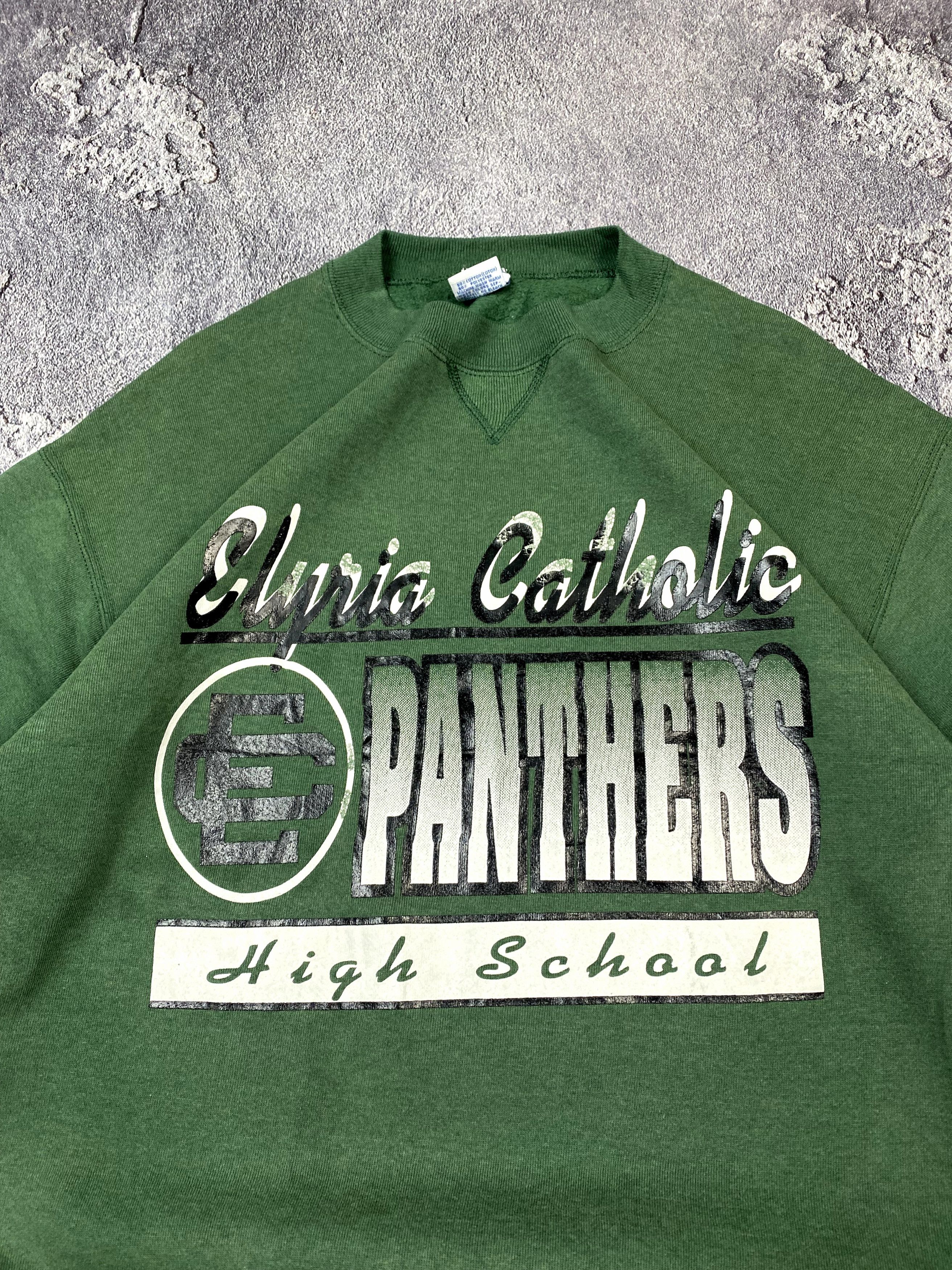 Russell Athletic × Vintage Vintage 90s Russell Athletic Green Sunfaded Sweatshirt Size US XL / EU 56 / 4 - 3 Thumbnail