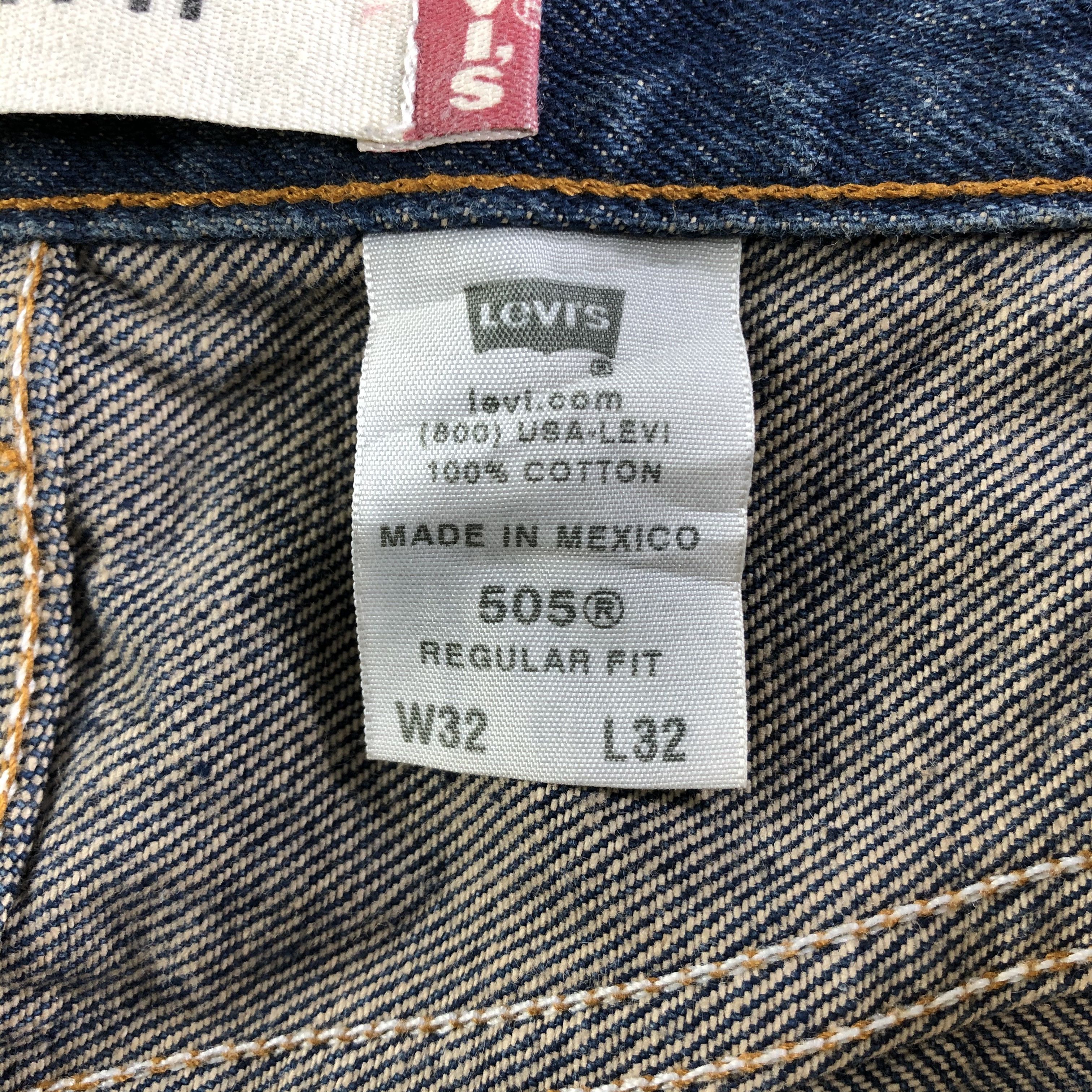 Levi's Vintage Levis 505 Jeans Regular Fit Denim KJ3035 Size US 32 / EU 48 - 10 Thumbnail