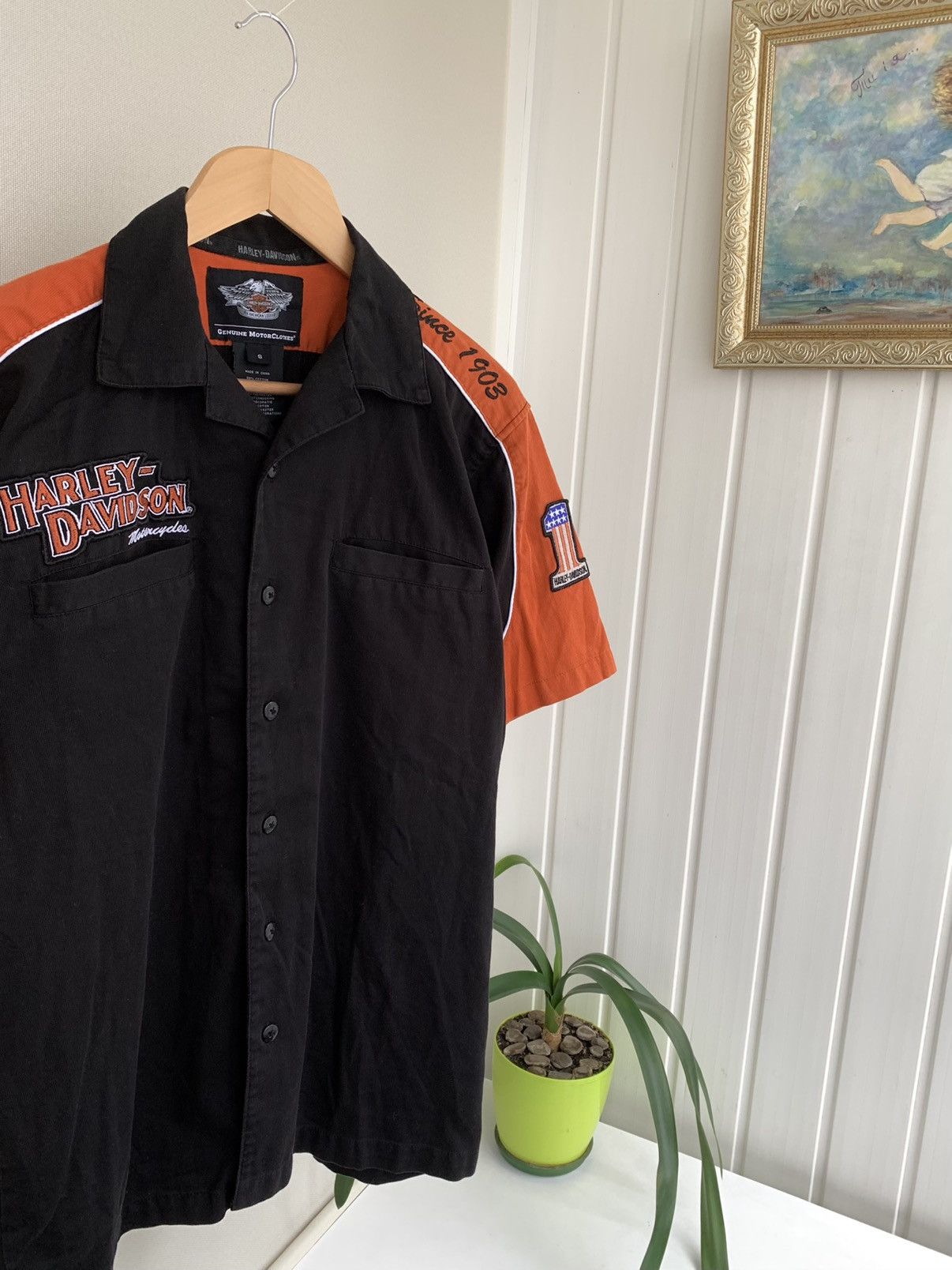 Vintage HARLEY DAVIDSON Big Logo Vintage Button Shirt Men’s Size M Size US S / EU 44-46 / 1 - 2 Thumbnail