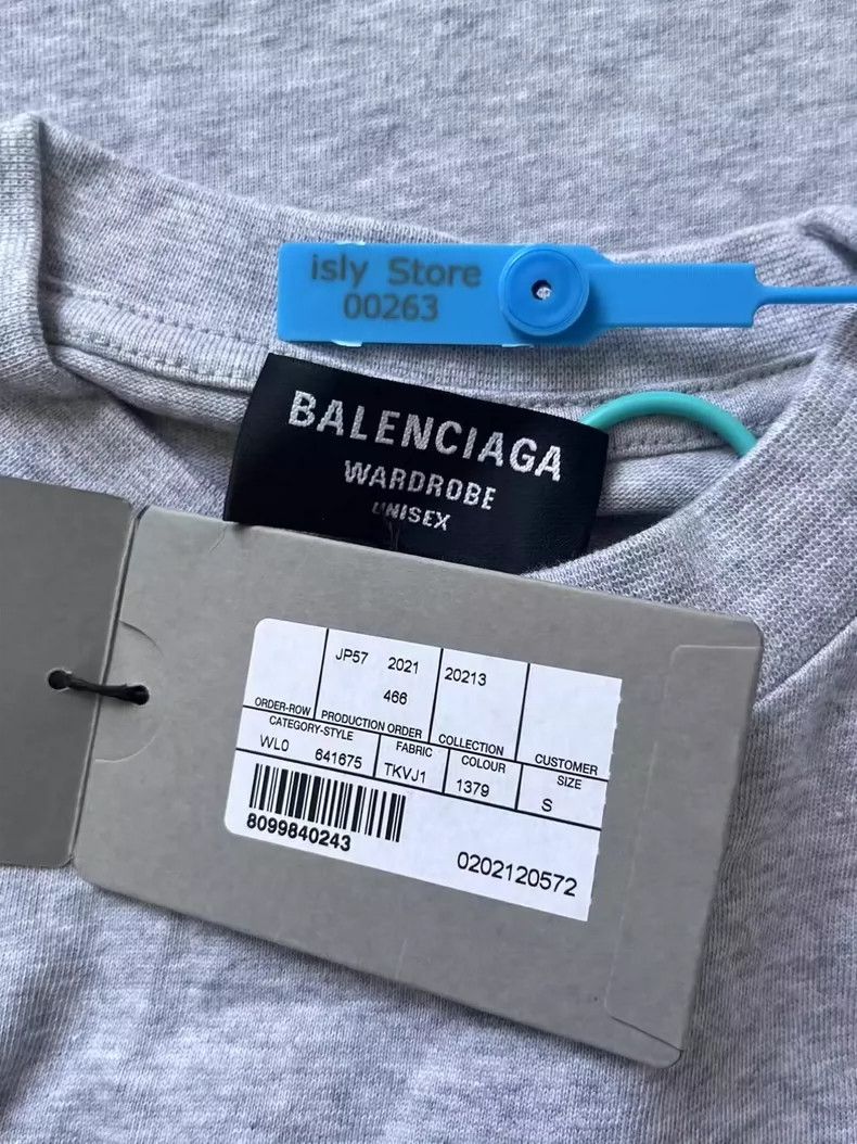 Balenciaga Balenciaga Logo Printed Short Sleeve Tee Size US S / EU 44-46 / 1 - 5 Thumbnail