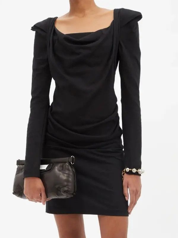 Vivienne Westwood Vivienne Westwood Elizabeth Draped Square-neck Crepe Top Size M / US 6-8 / IT 42-44 - 2 Thumbnail