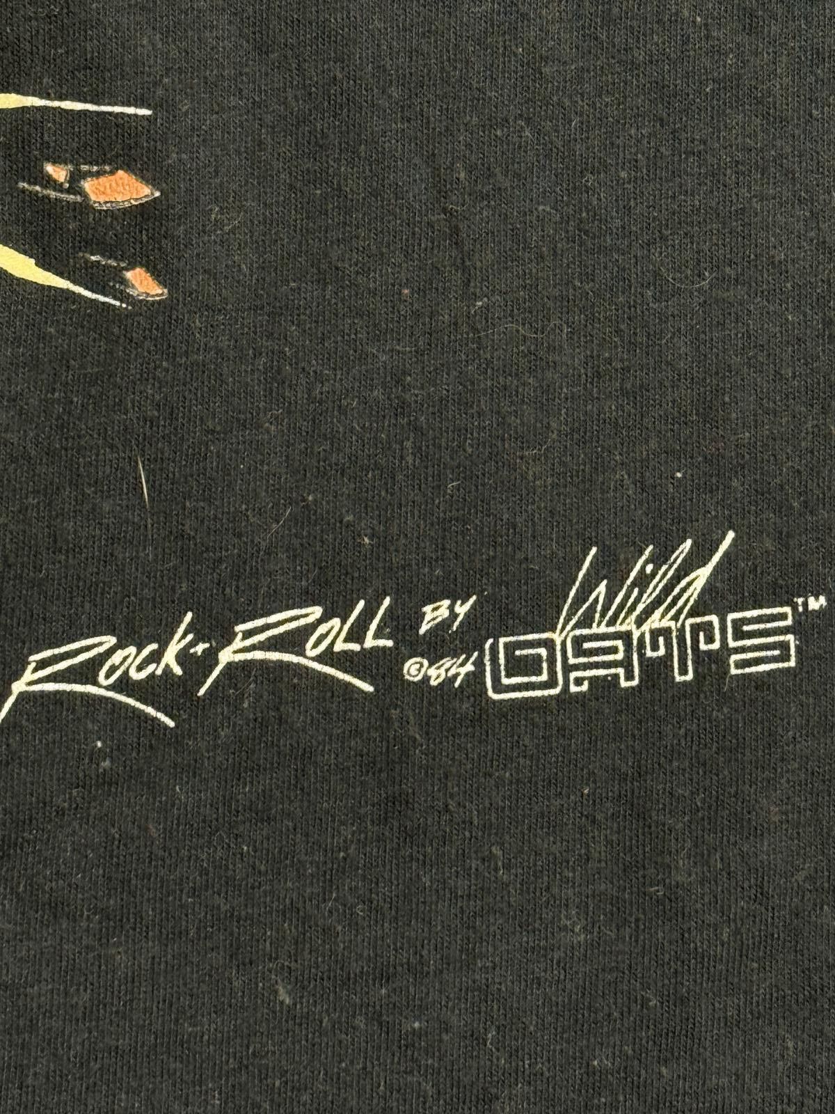 TEE JAYS Vintage Wild Oats T-shirt Rock-N-Roll 1984 Glow n Dark -M Size US M / EU 48-50 / 2 - 6 Thumbnail