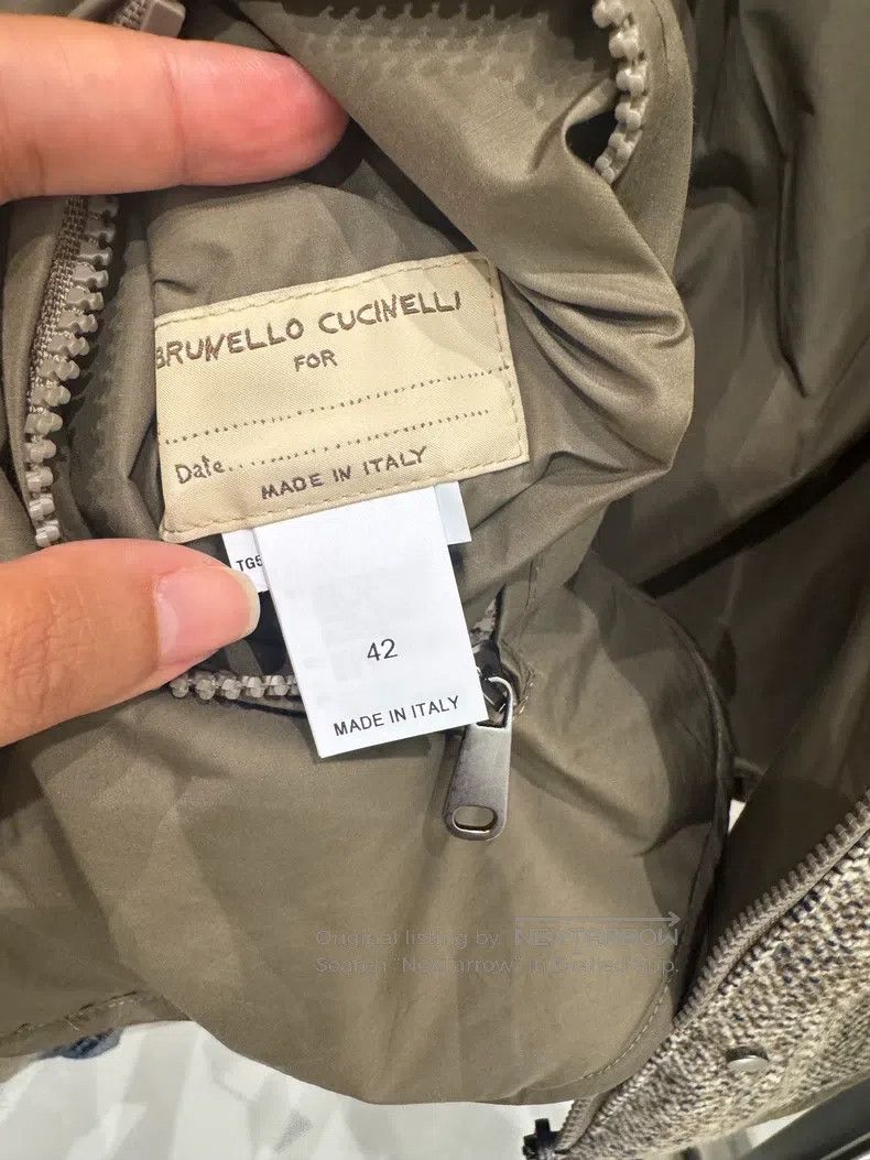 Brunello Cucinelli Brunello Cucinelli Double-sided wear goose down jacket Size S / US 4 / IT 40 - 4 Thumbnail