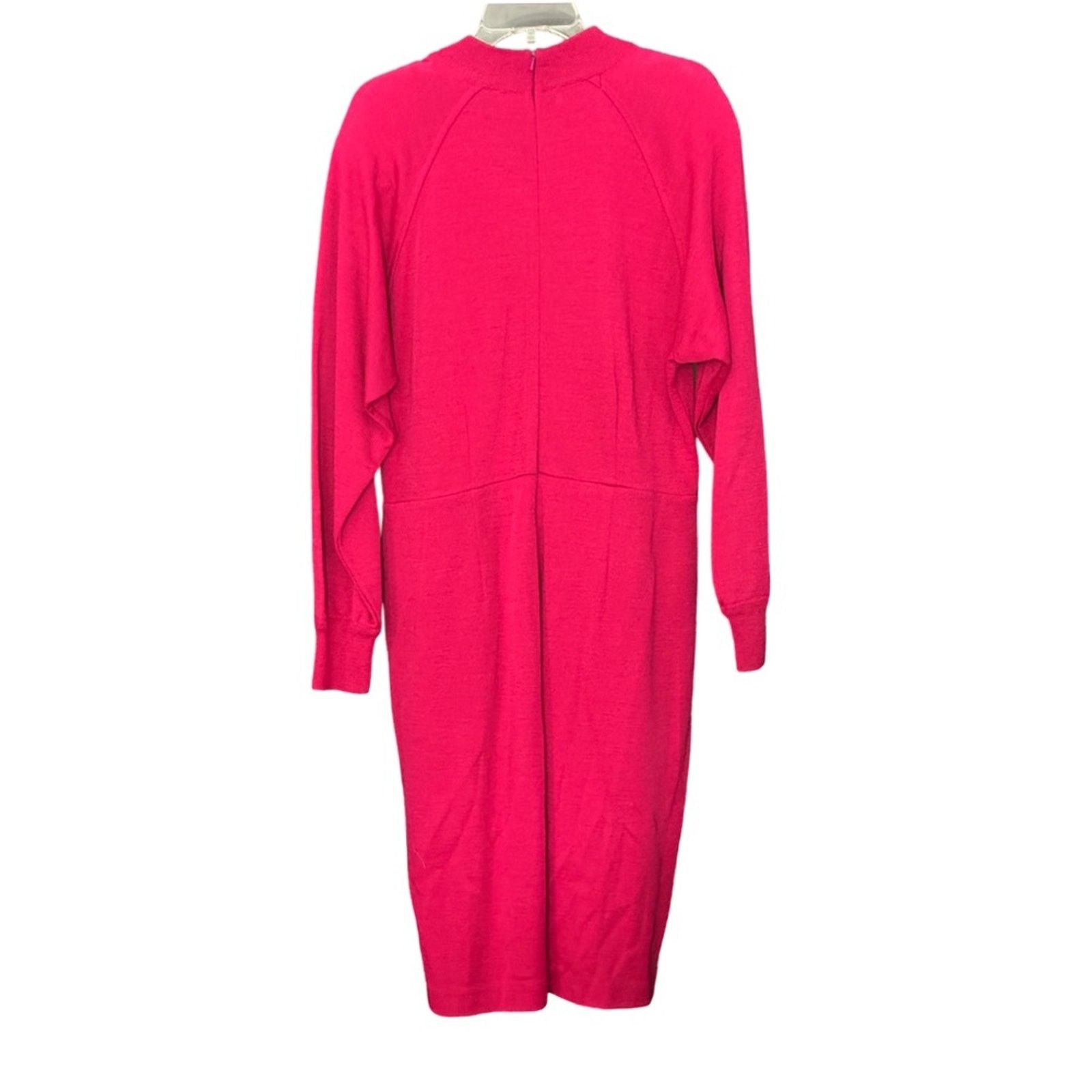 Liz Claiborne Liz Claiborne Pink Wool Blend Pleated Dress With Pockets Size L / US 10 / IT 46 - 3 Thumbnail