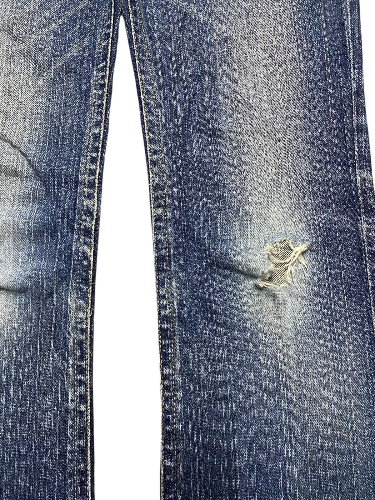 Japanese Brand Vintage Japanese Brand Rush Hour Denim Distressed Flare Jean Size US 28 / EU 44 - 8 Thumbnail