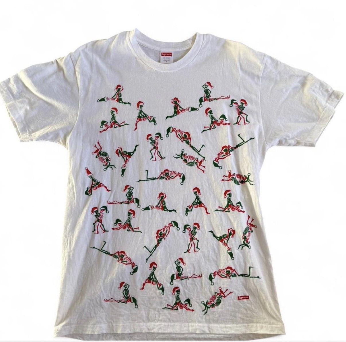 Supreme Supreme Christmas 2017 tee white size large Size US L / EU 52-54 / 3 - 1 Thumbnail