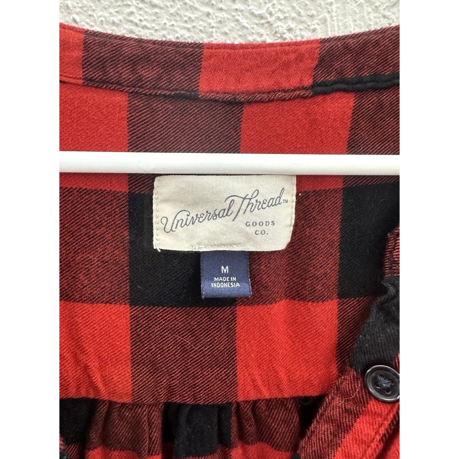 Vintage Universal Threads Womens Top Size Medium Buffalo Plaid Flannel Long Sleeve Shirt Size M / US 6-8 / IT 42-44 - 5 Thumbnail