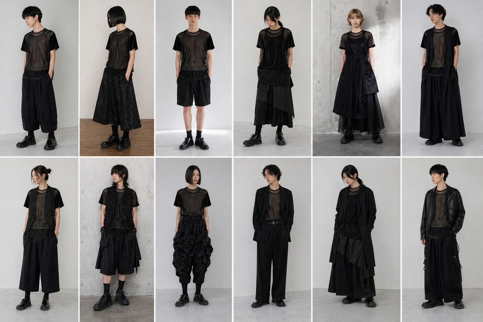 Comme des Garcons Homme Plus COMME des GARCONS HOMME PLUS Sheer Mesh Double Layer T-Shirt Size US L / EU 52-54 / 3 - 5 Thumbnail