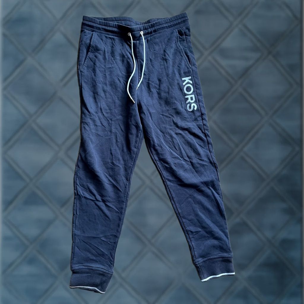Michael Kors Michael Kors Men's Sweatpants M Blue Logo Jogger Lounge Pants Size US 31 - 1 Thumbnail