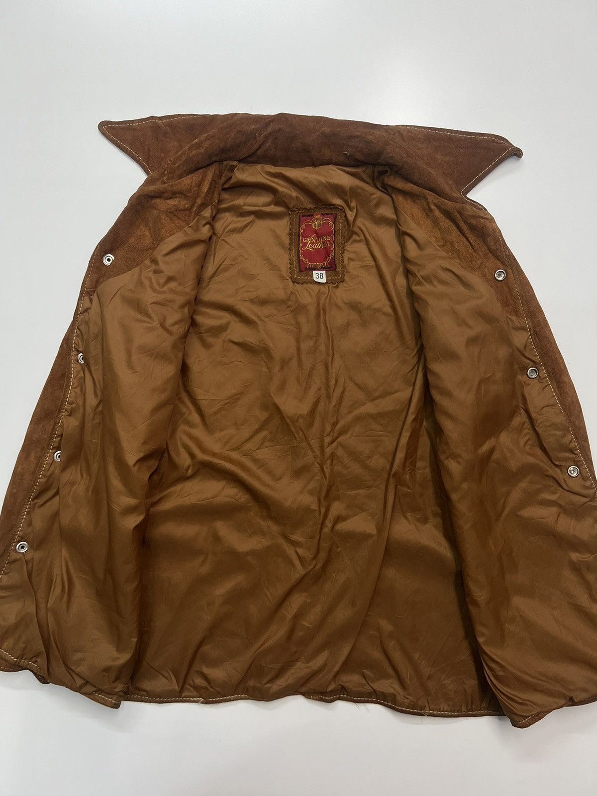 Genuine Leather 🔥VINTAGE GENUINE LEATHER JACKET R SHERMAN Size US M / EU 48-50 / 2 - 4 Thumbnail