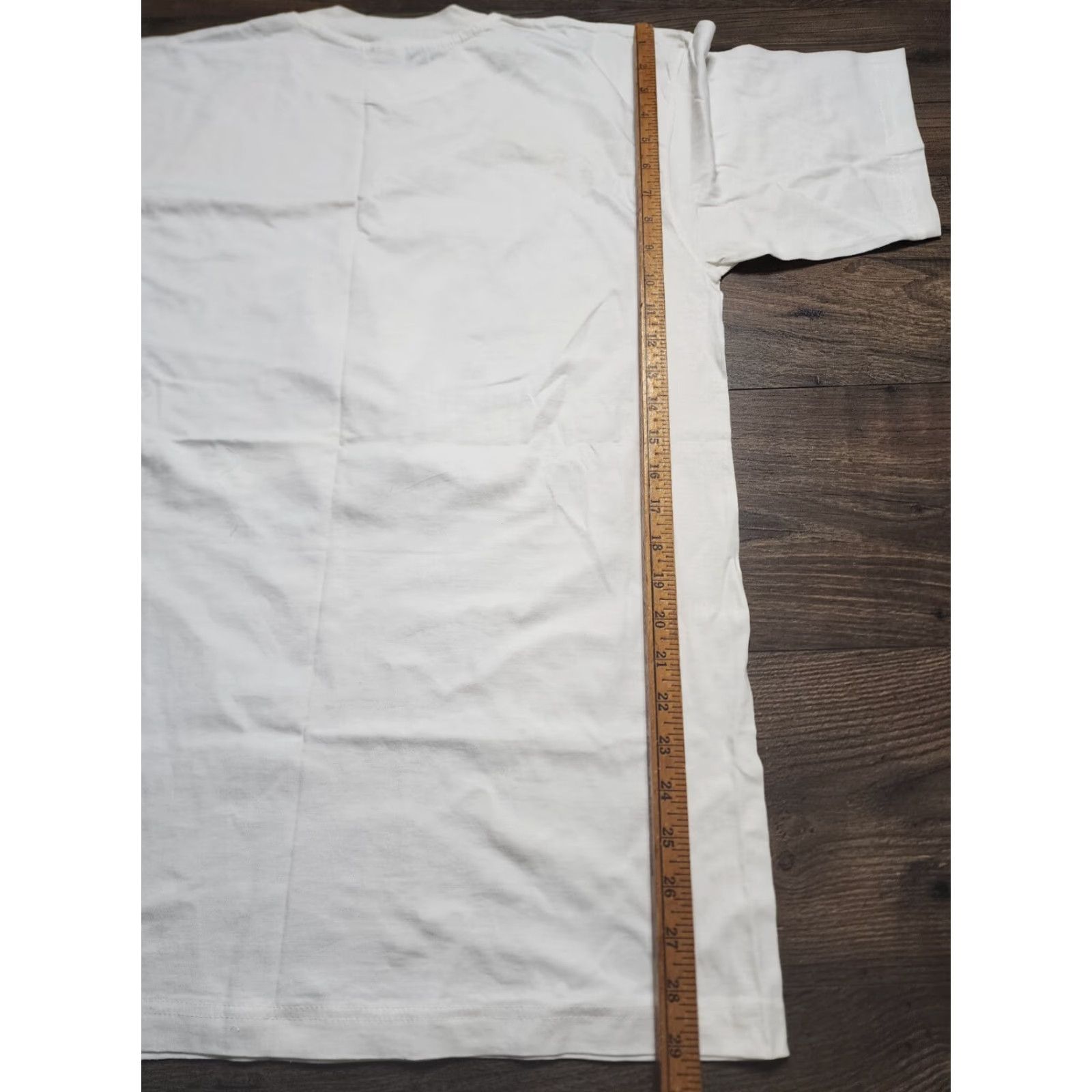 Vintage VINTAGE Atlantis Statue Of Liberty Tshirt Mens L White Cotton Logo Print Short Sleeve 90s USA Sports Shirt Men Size US L / EU 52-54 / 3 - 4 Thumbnail