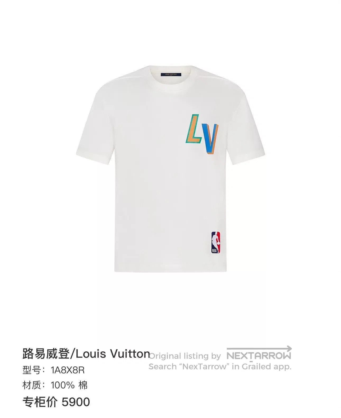 Louis Vuitton White Graphic Short-Sleeve T-Shirt. Size US L / EU 52-54 / 3 - 6 Thumbnail
