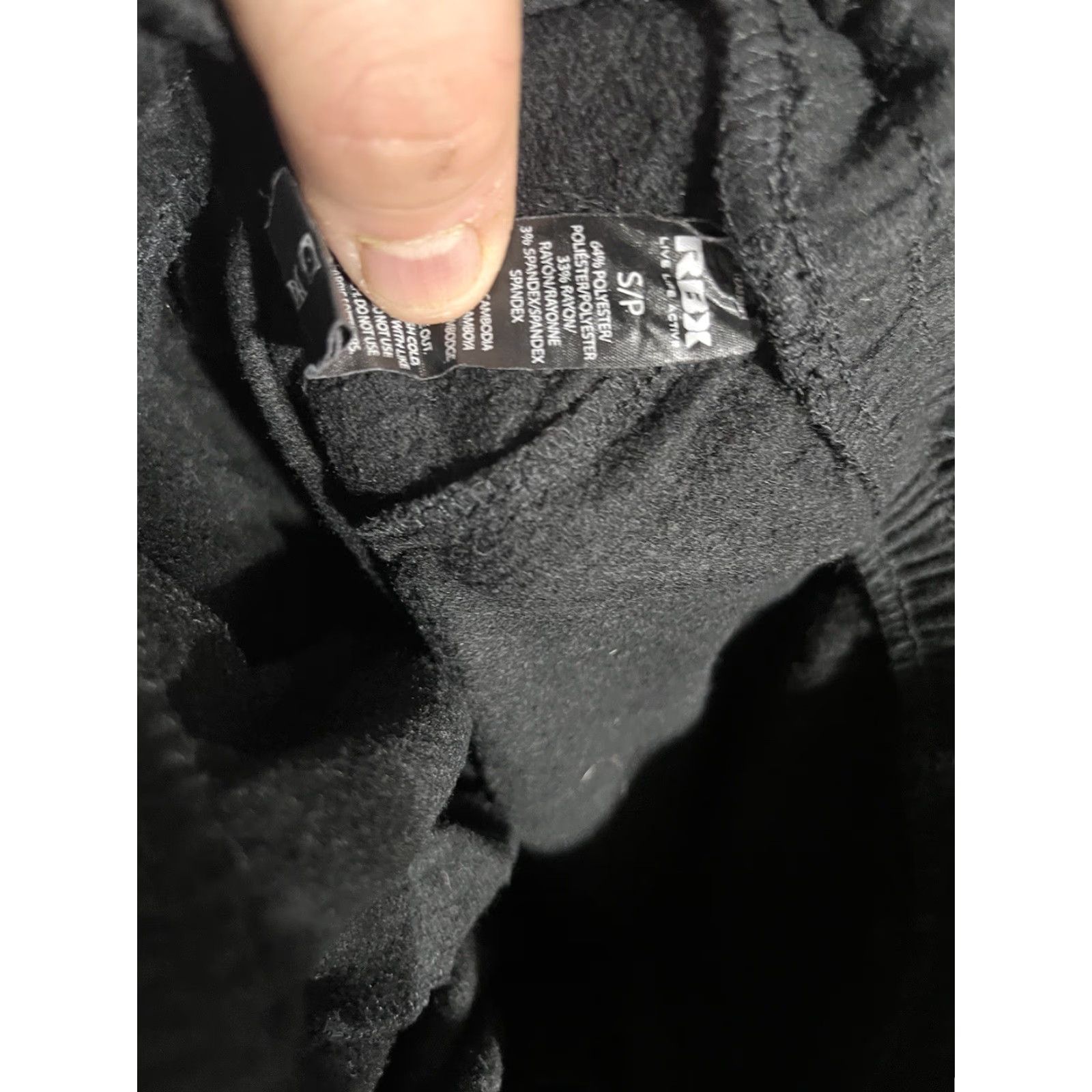 Vintage RBX Men's Small Fleece Tapered Cargo Jogger Pants Black Athletic Training Slim Jogger Pants Men’s Black RBX Active Size US 29 - 5 Thumbnail
