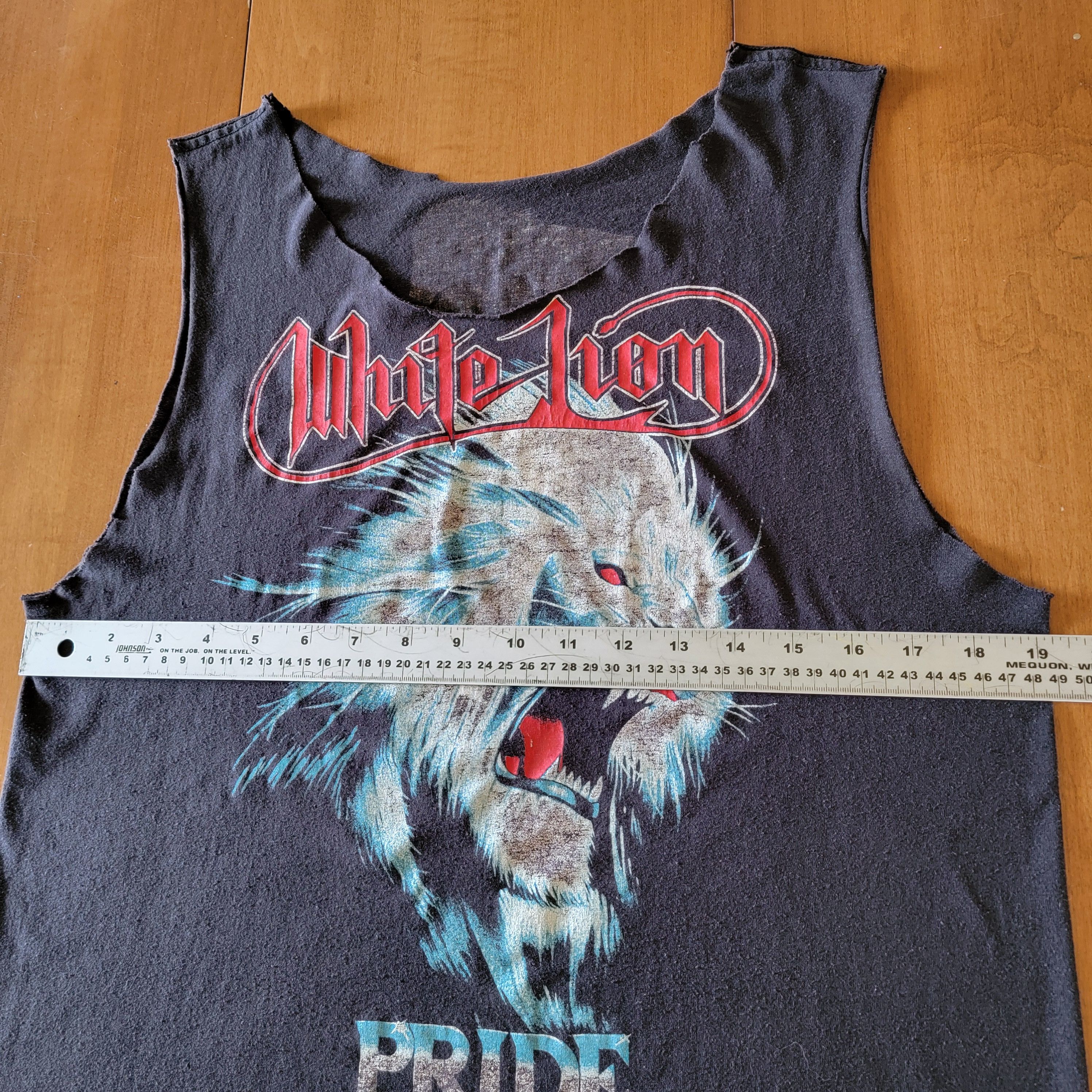 Band Tees × Vintage Vintage White Lion Tour Tee | Rock and Roar Tour | 1988 Size US M / EU 48-50 / 2 - 4 Thumbnail
