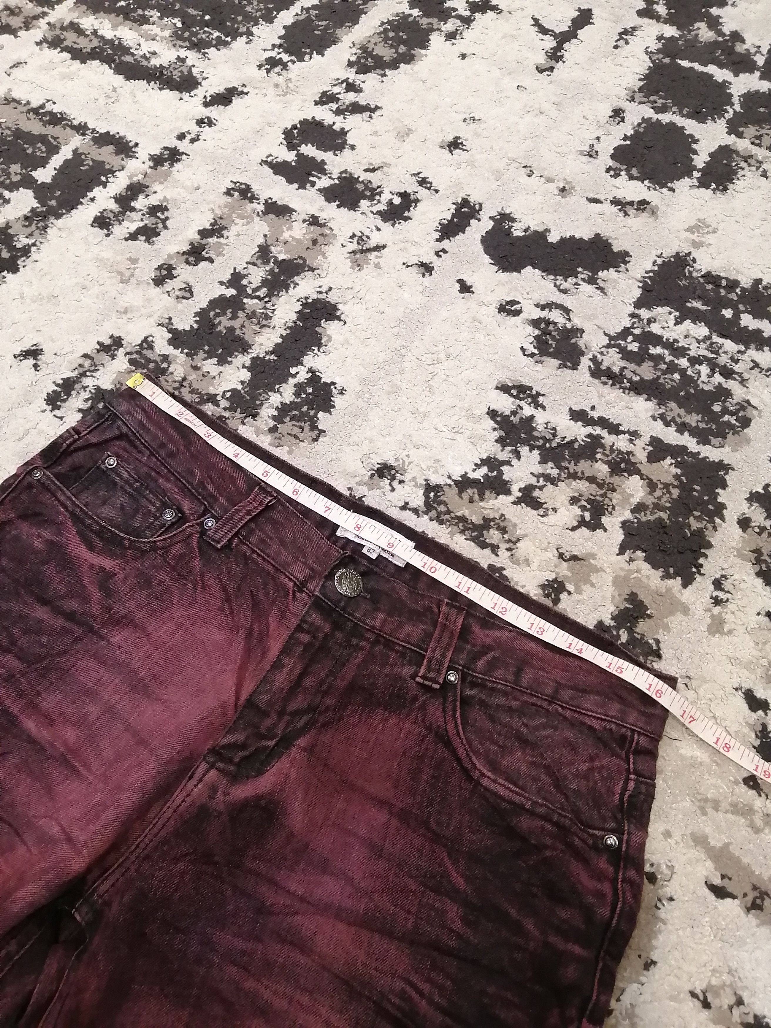 If Six Was Nine Vintage Lowbox Japan Distressed Look Jeans Size US 33 - 17 Thumbnail