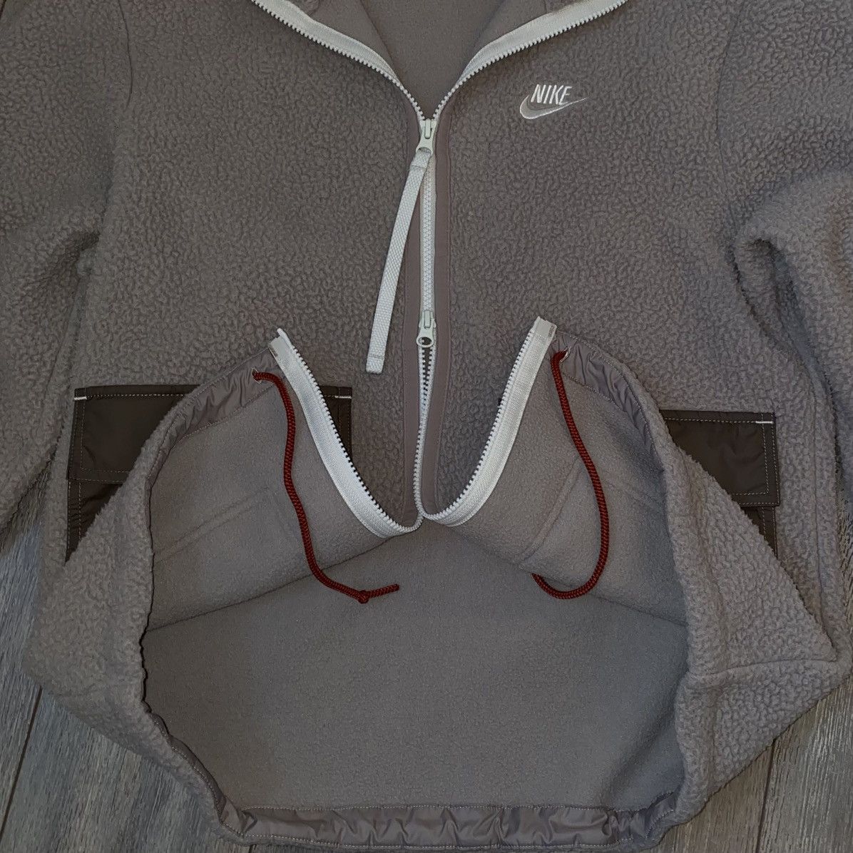 Nike Nike Sherpa Fleece Jacket Size US XS / EU 42 / 0 - 3 Thumbnail