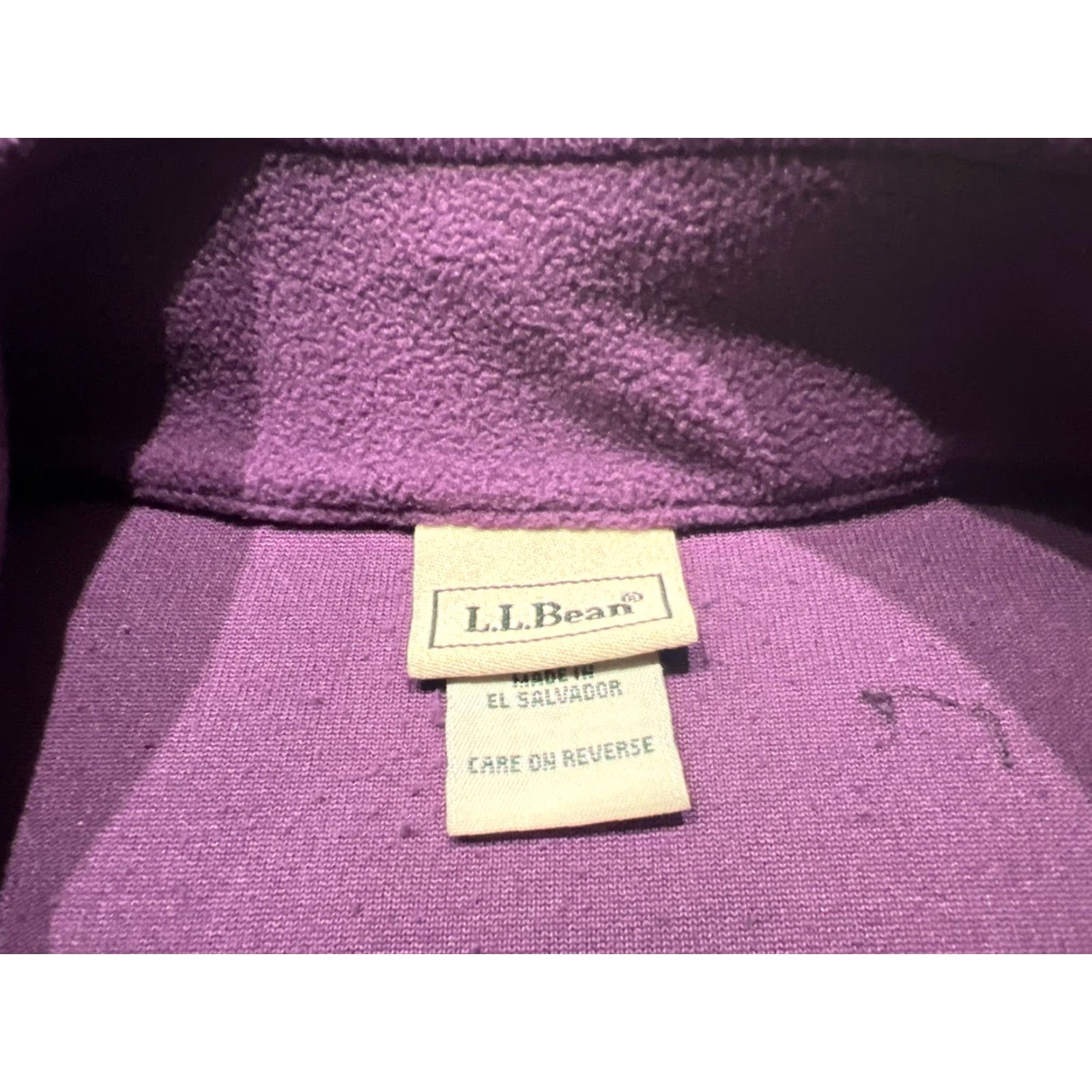 Vintage LL Bean Women Sweater XL Purple Full Zip Fleece Womens Size XL / US 12-14 / IT 48-50 - 5 Thumbnail