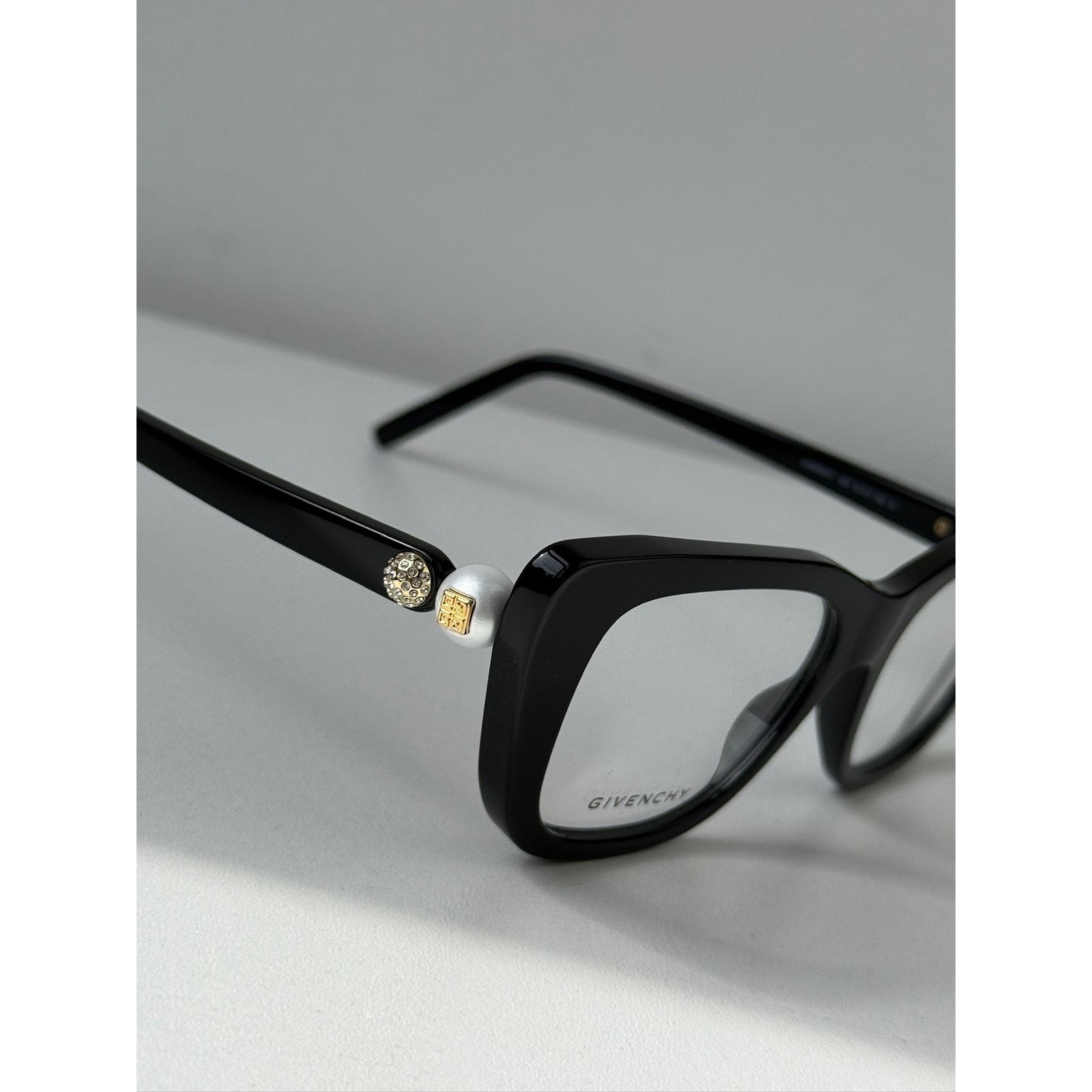 Givenchy NEW Givenchy GV50047I Cat Eye Pearl Black Crystal Frames Size ONE SIZE - 5 Thumbnail