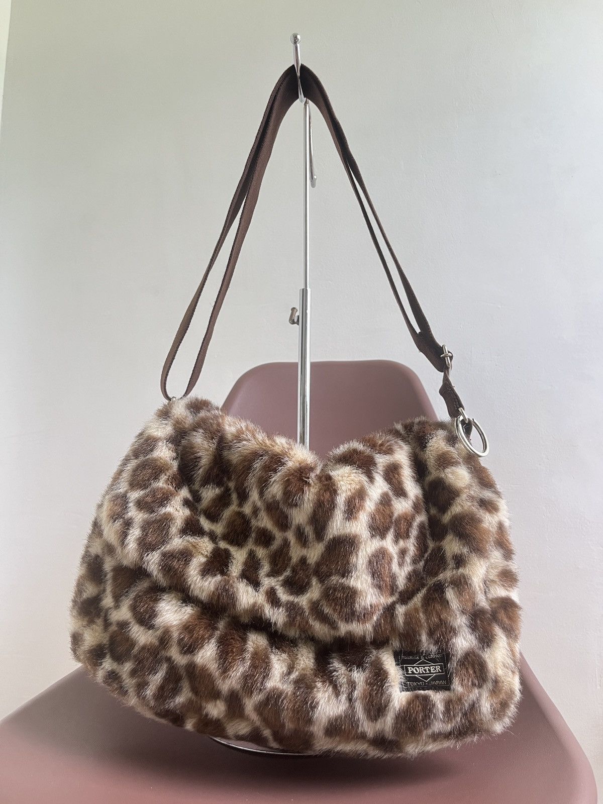 Head Porter Leopard Faux Furr Crossbody Bag Size ONE SIZE - 1 Thumbnail