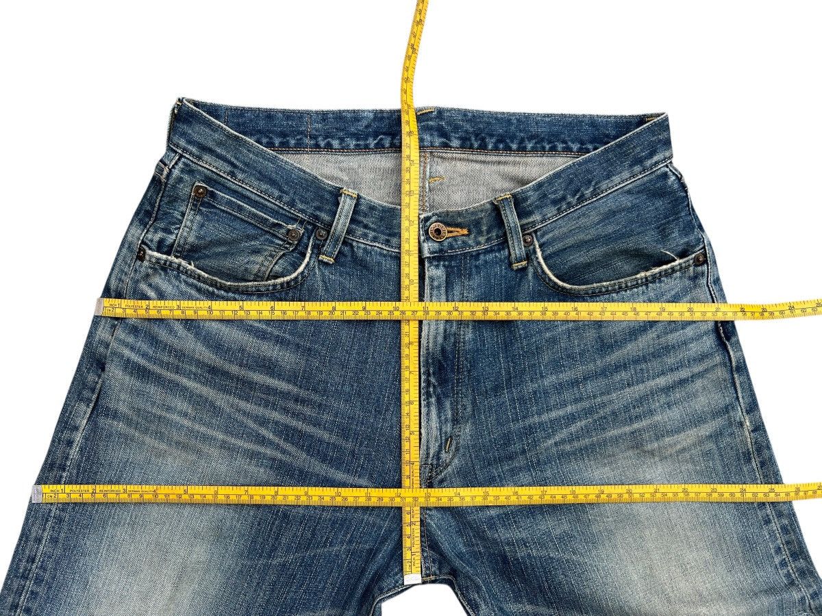 Edwin Vintage Edwin 505 Selvedge Distressed Denim Jeans 35x31 Size US 35 - 14 Thumbnail