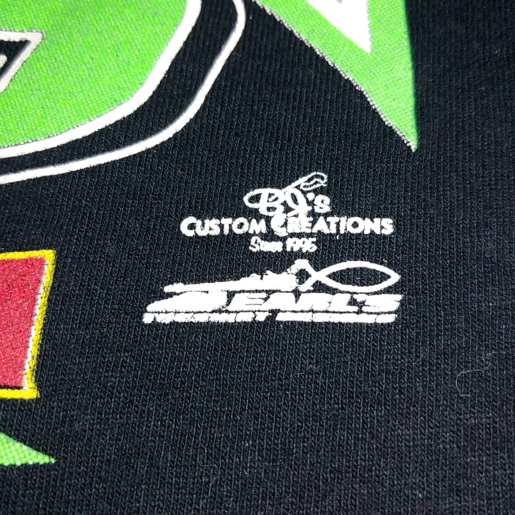 Vintage Allen Lemin Racing Shirt Men Small James Creek PA Raceway Motorsport Race Car Shirt Mens Short Sleeve Crew Neck Black Cotton Size US S / EU 44-46 / 1 - 7 Thumbnail