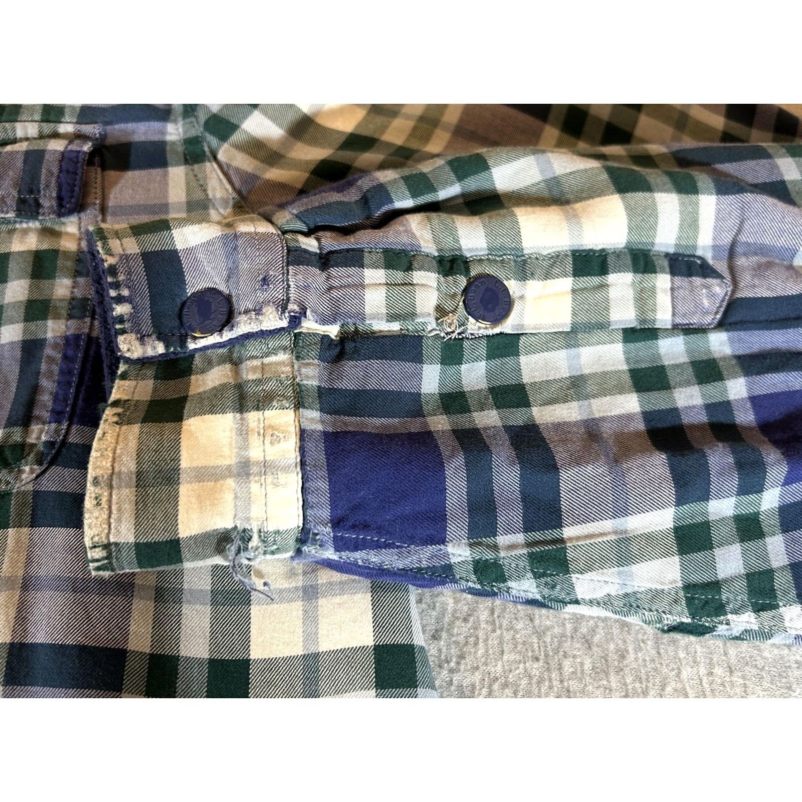 Vintage VINTAGE LL Bean Flannel Womens XL Shacket Jacket Snap Fleece Lined Distressed Outdoor Size XL / US 12-14 / IT 48-50 - 6 Thumbnail