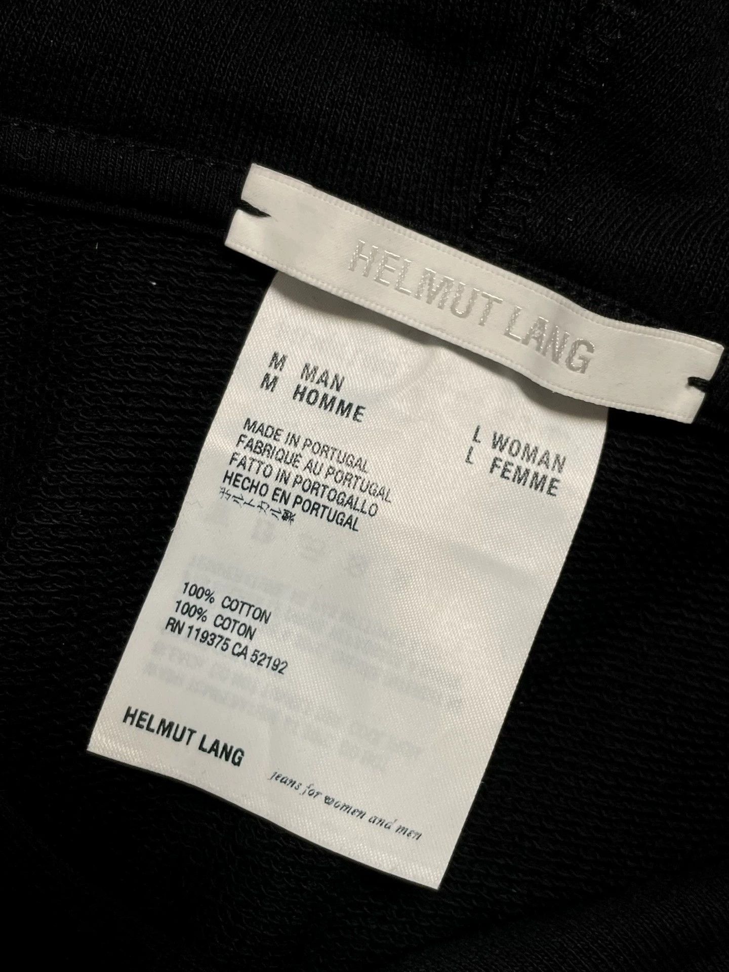 Helmut Lang Helmut Lang Slogan Short Hoodie Men M/Women L Red Black Size US M / EU 48-50 / 2 - 6 Thumbnail