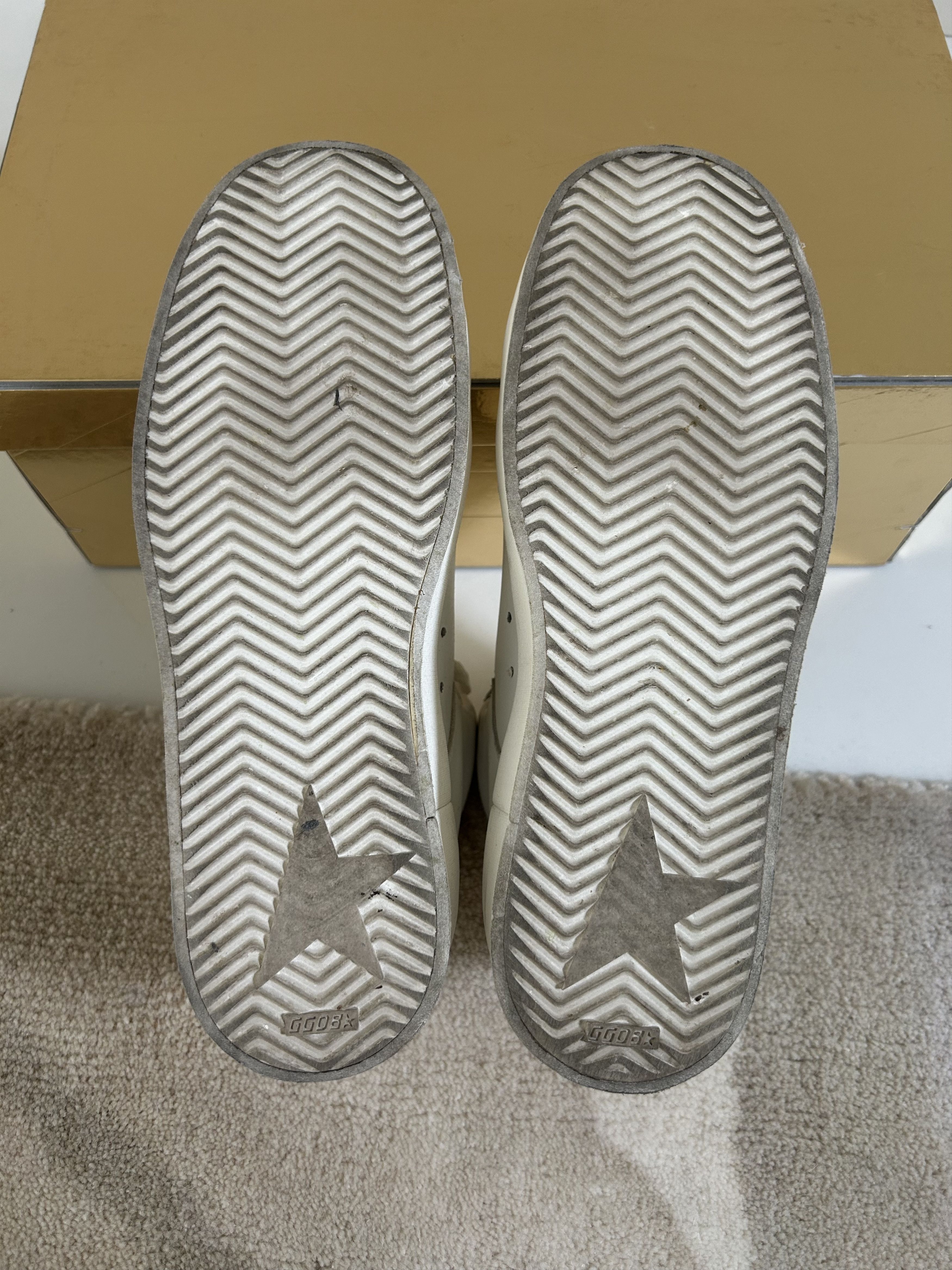 Golden Goose Golden Goose white Stardan mid top Size US 6 / EU 39 - 5 Thumbnail