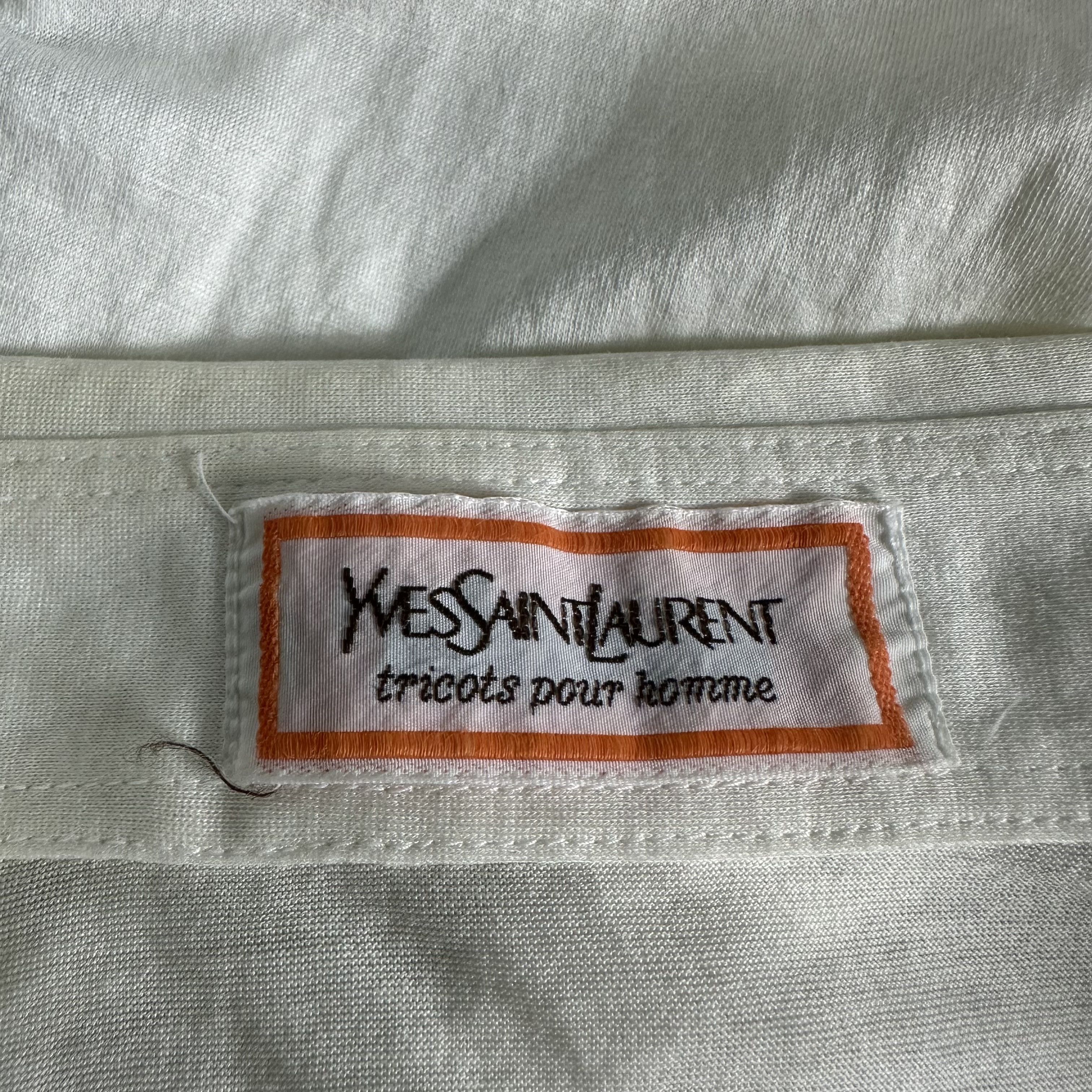 Yves Saint Laurent 🔥RARE🔥Vintage YvesSaintLaurent YSL Tricots Pour Homme Polo Size US M / EU 48-50 / 2 - 5 Thumbnail