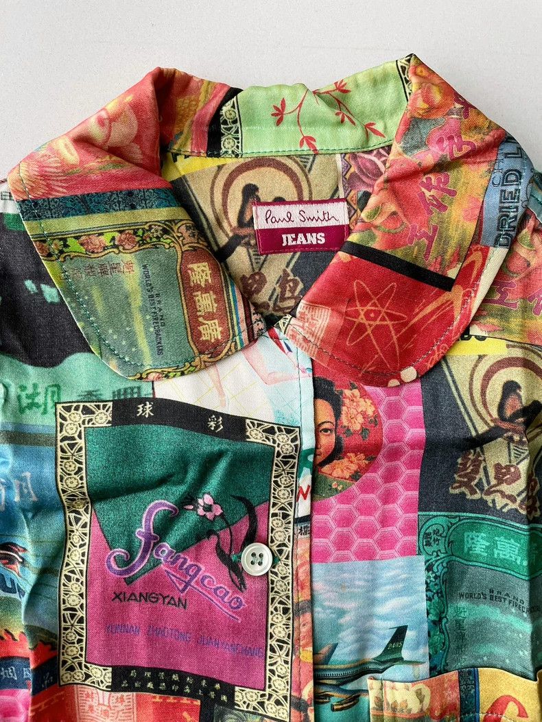 Paul Smith Paul Smith Retro Chinese Billboard Shirt/Skirt 2504-Nextar Size 37" - 4 Thumbnail