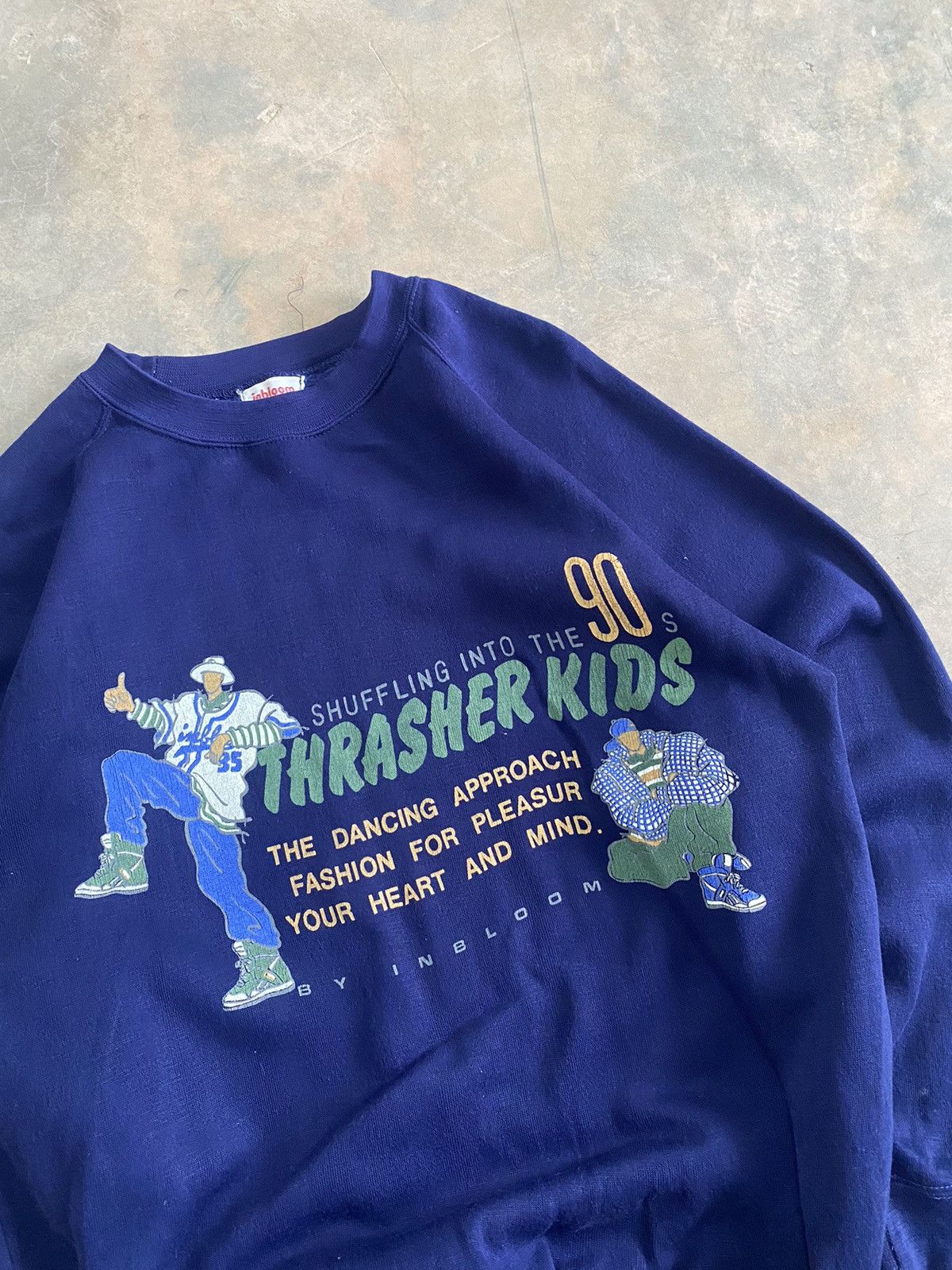 Thrasher × Vintage VINTAGE THRASHER HIPHOP JNCO 90s 80s RAGLAN CREWNECK Size US M / EU 48-50 / 2 - 3 Thumbnail