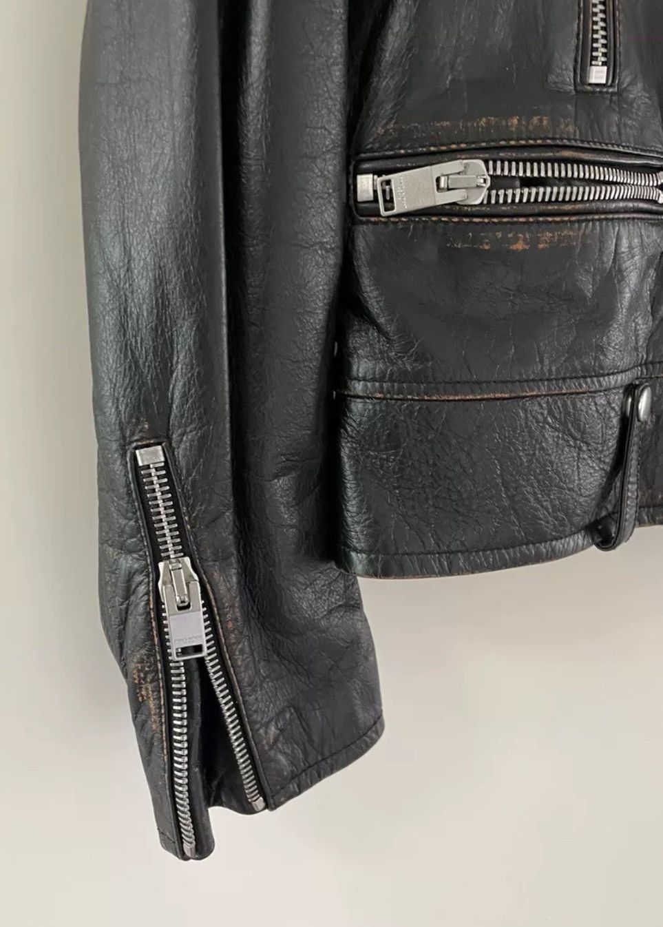 Saint Laurent Paris × Yves Saint Laurent Saint Laurent No smoking Leather Clothing Jacket Size US S / EU 44-46 / 1 - 7 Thumbnail