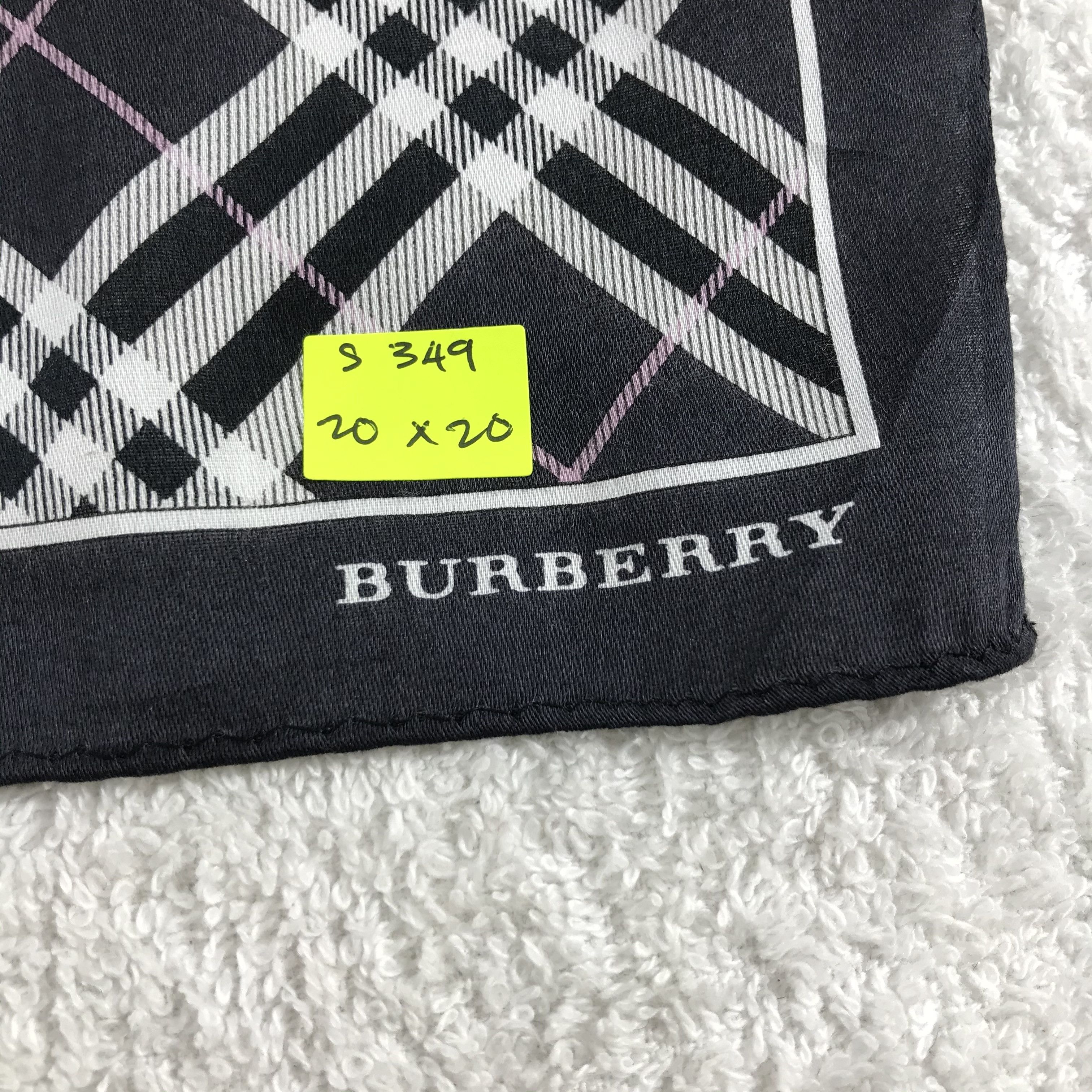 Burberry × Vintage Burberry Bandana / Handkerchief / Neckerchief - S349 Size ONE SIZE - 5 Thumbnail