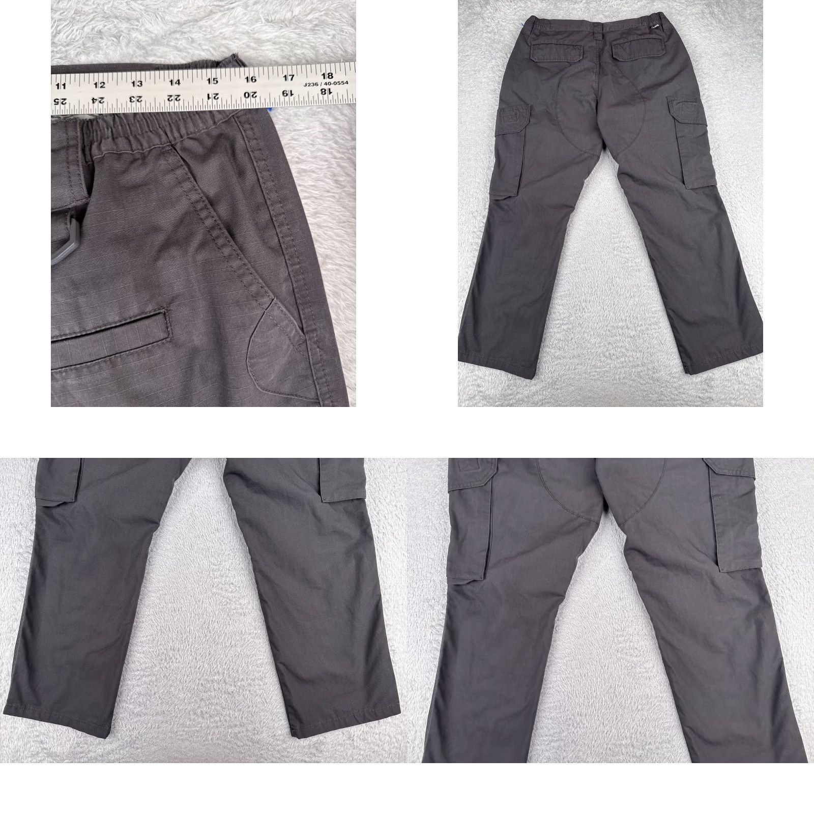 Vintage LAPG Pants Cargo Women 12 Gray Rip-Stop Straight Leg EMT LEO 34x29 Casual Workwear Size 34" / US 12 / IT 48 - 9 Thumbnail