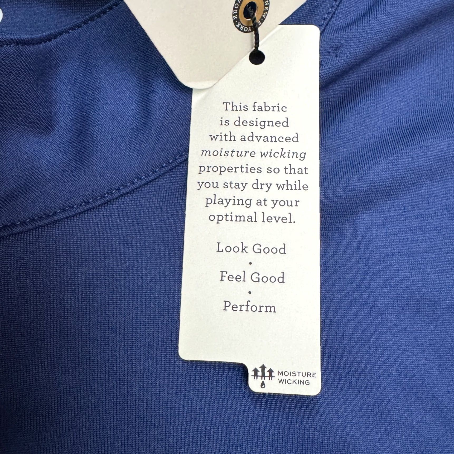 Vintage EP New York Polo Shirt Women 1X Plus Blue 1/4 Zip Mock Neck Golf NWT Performance Size XL / US 12-14 / IT 48-50 - 7 Thumbnail