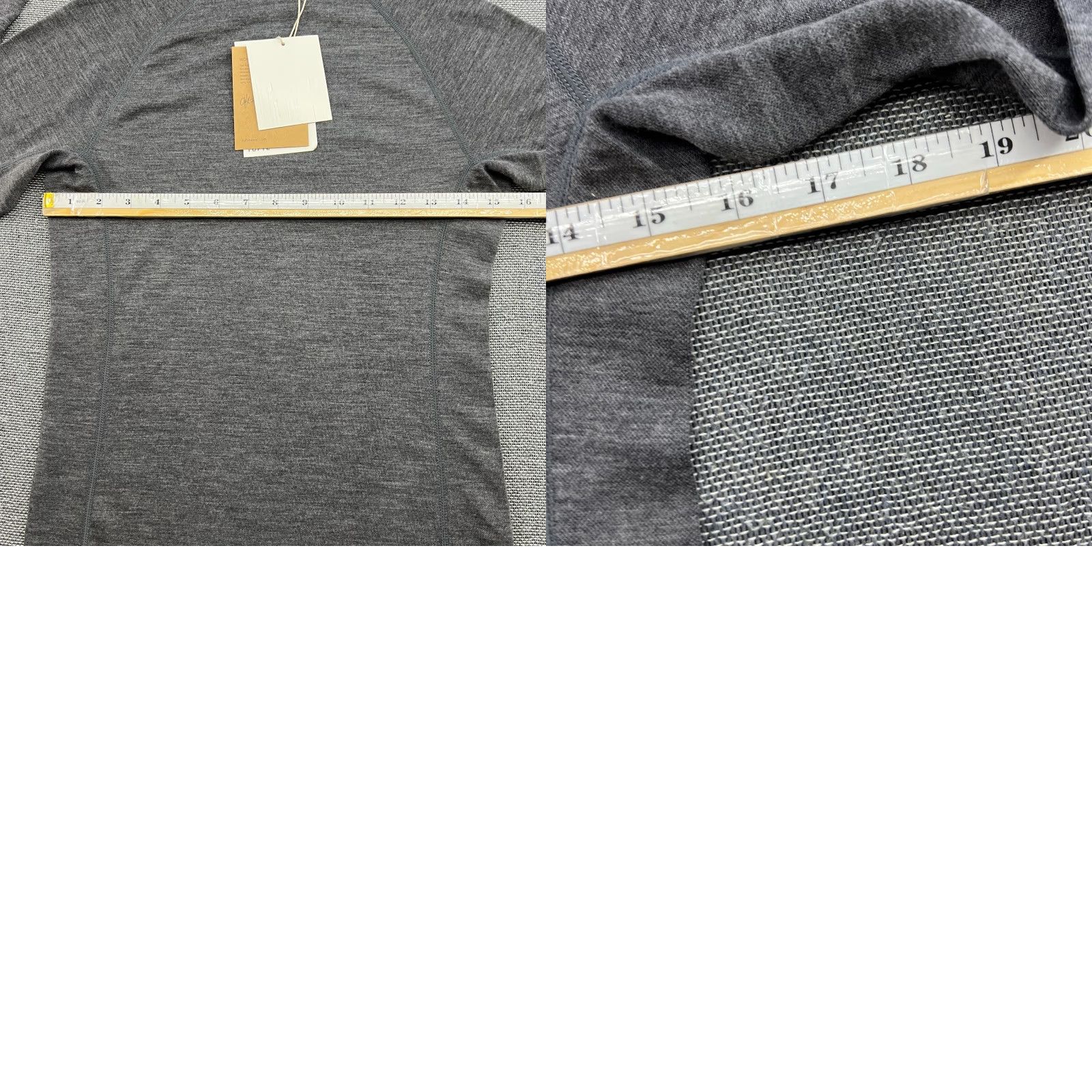 Vintage Tufte Base Layer Shirt Womens Small Merino Wool Blend Bamboo Gray Outdoor Ladies Size S / US 4 / IT 40 - 8 Thumbnail