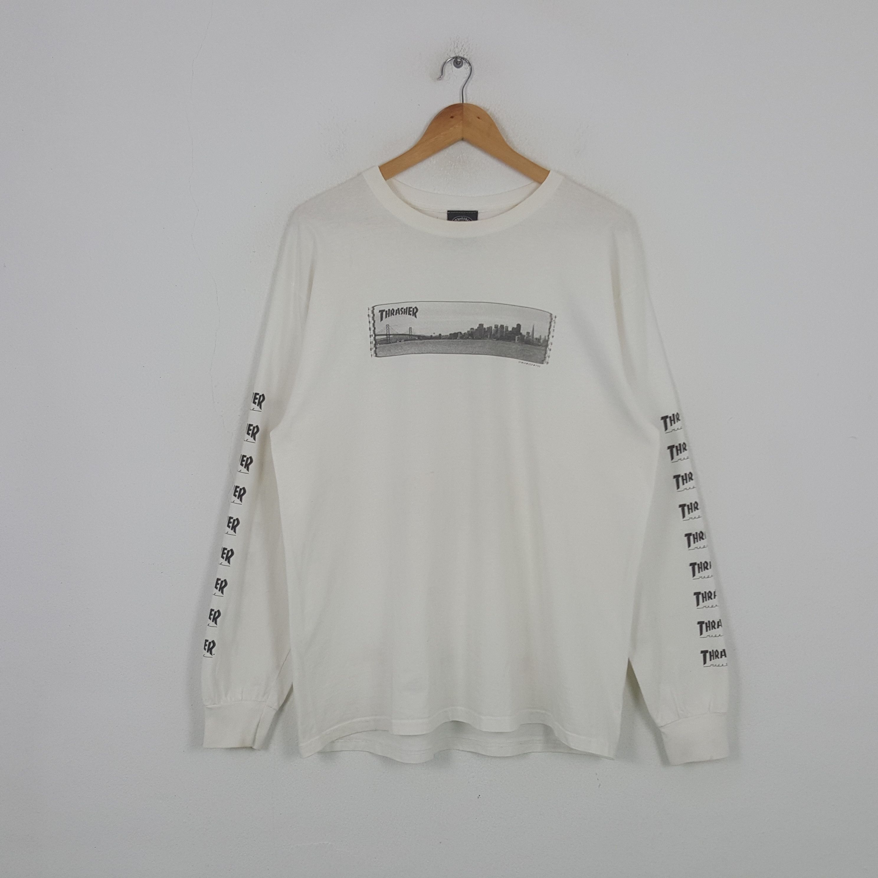 Thrasher Vintage Thrasher Magazine Skateboard Style Tshirt 32 Size US L / EU 52-54 / 3 - 3 Thumbnail
