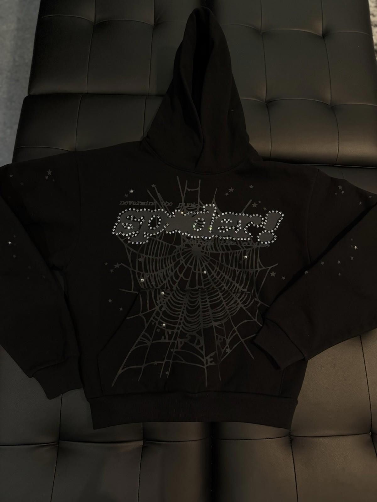 Sp5der Sp5der Black VVS Stone Hoodie Size (XL) 2026 Authentic Size US XL / EU 56 / 4 - 7 Thumbnail