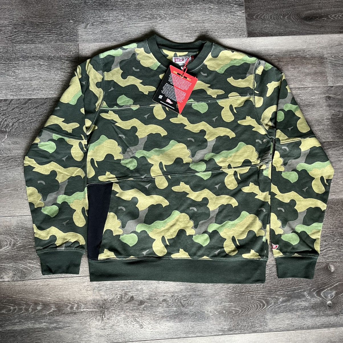 Japanese Brand New Vintage 2000s Tradition Ever Since Camo Print Crewneck Size US M / EU 48-50 / 2 - 1 Thumbnail