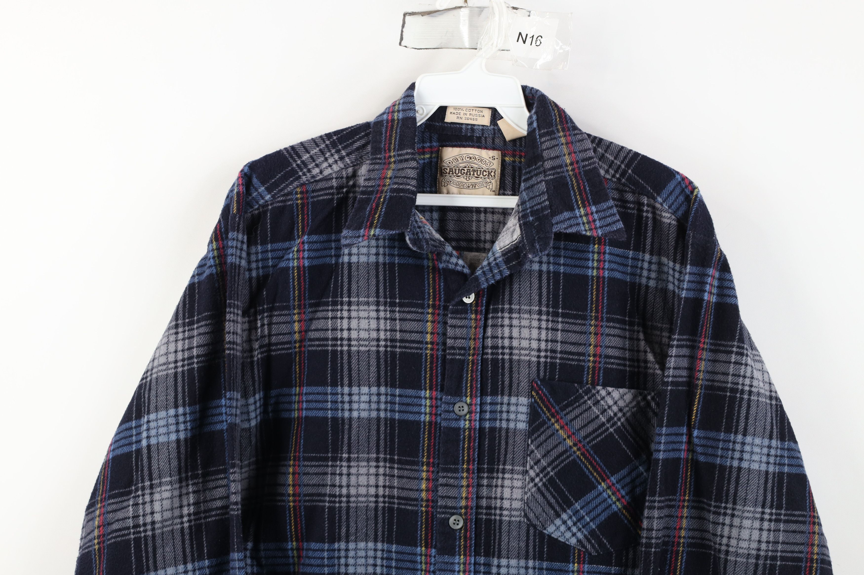 Vintage Vintage 90s Streetwear Collared Button Shirt Rainbow Plaid Size US S / EU 44-46 / 1 - 2 Thumbnail