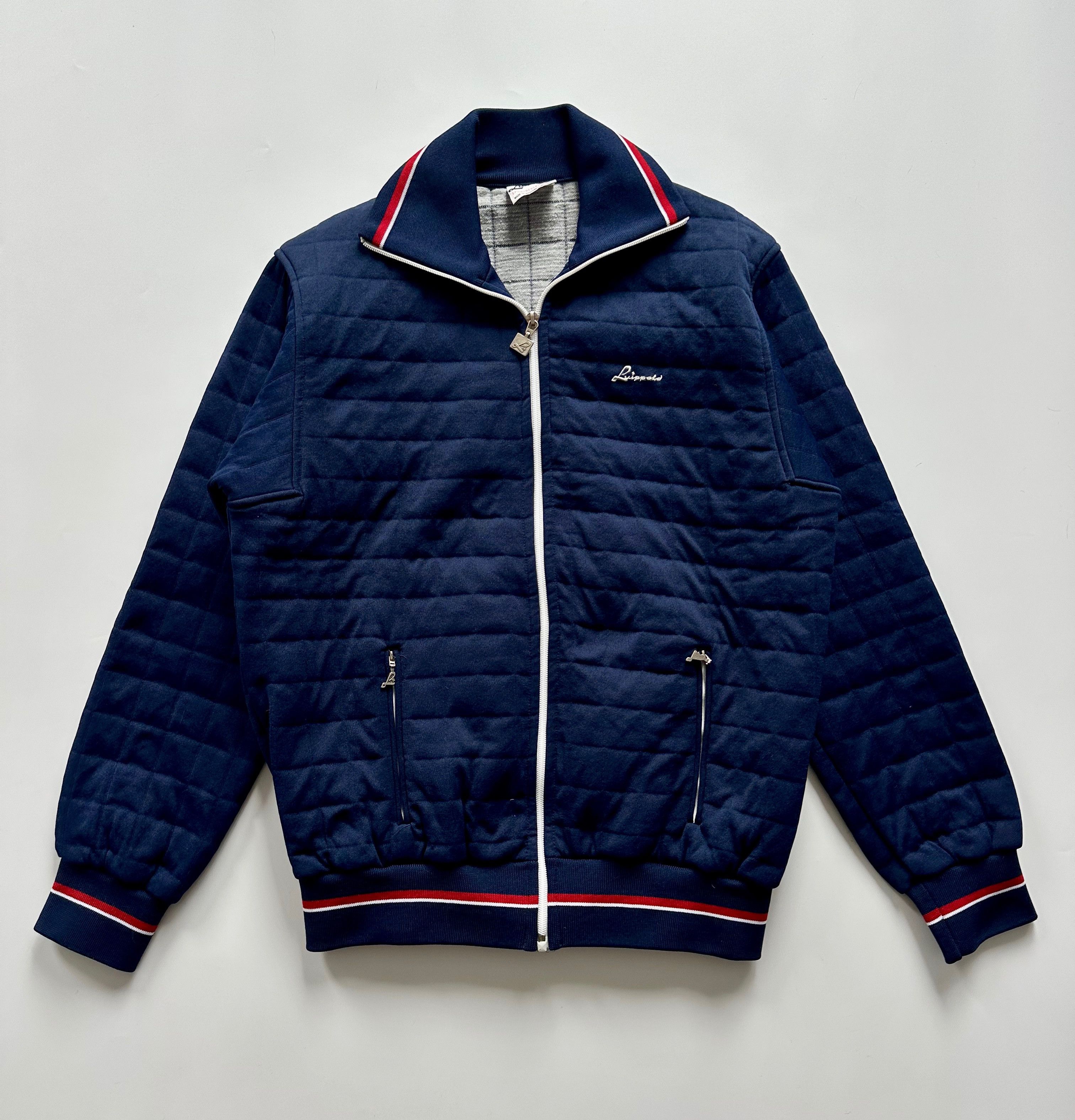 Vintage 80's - 90's Luippold West Germany quilted light jacket navy Size US L / EU 52-54 / 3 - 12 Thumbnail