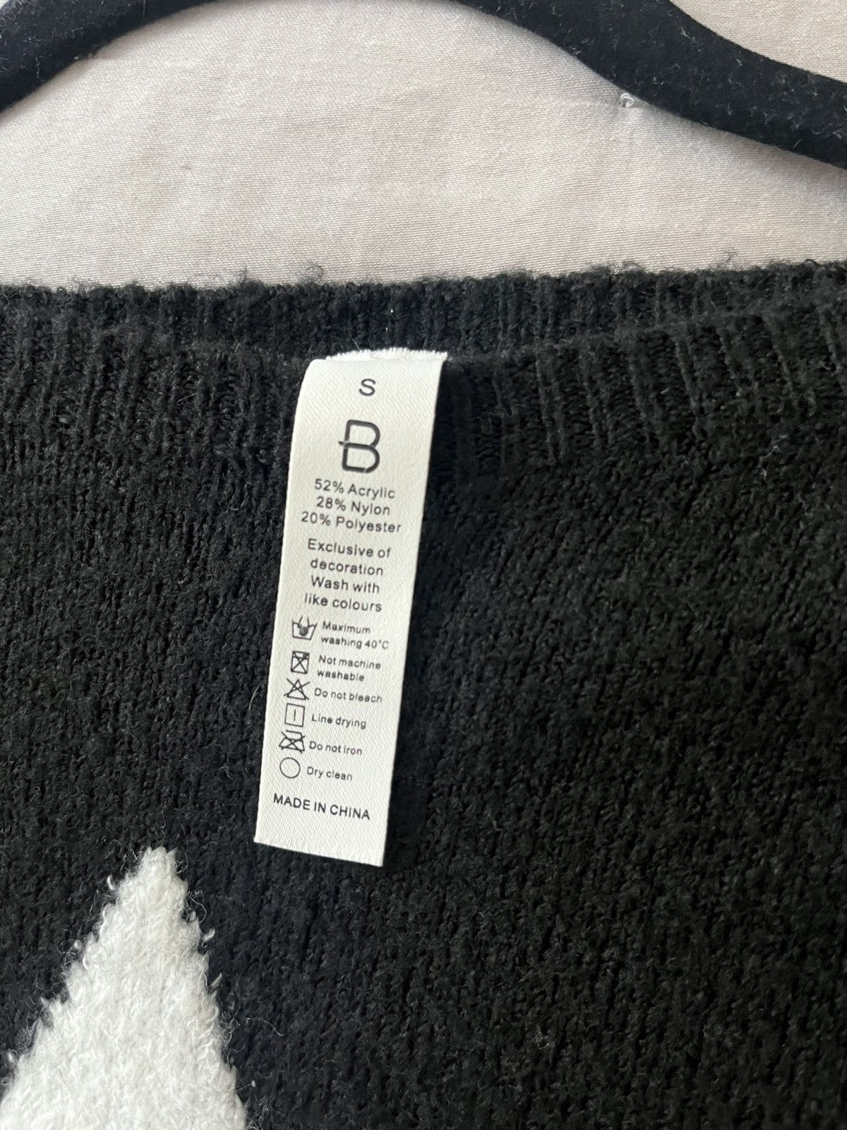 Other × Vintage Black & white star jumper Size S / US 4 / IT 40 - 2 Thumbnail