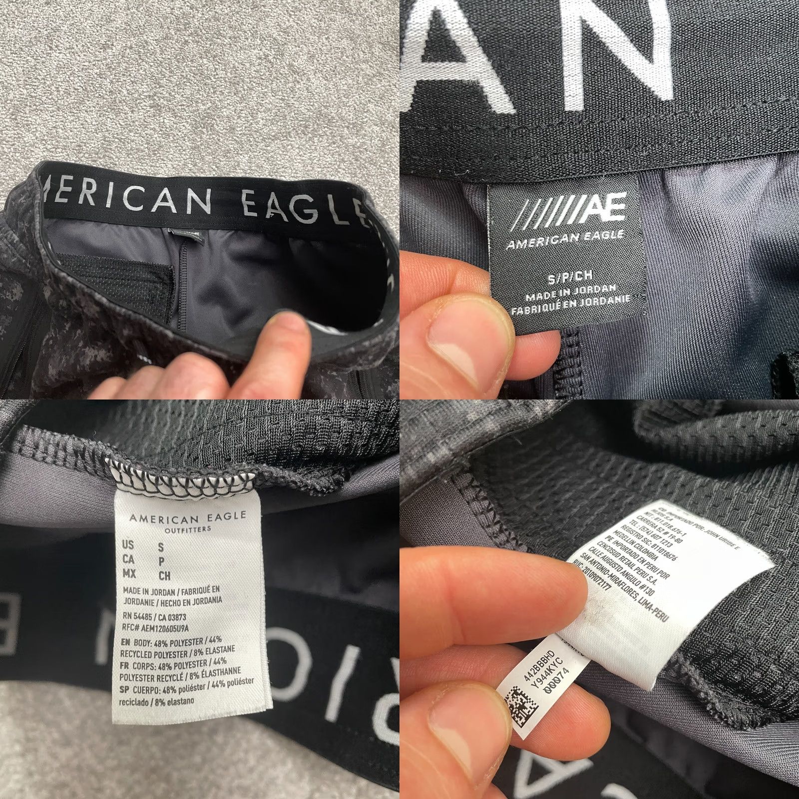 American Eagle Outfitters American Eagle Outfitters Jogger Pants Mens S Black Camouflage Lightweight Fleece 28x27.5 Zip Pocket Athletic Year-Round All Measurements in Photos Size US 29 - 8 Thumbnail