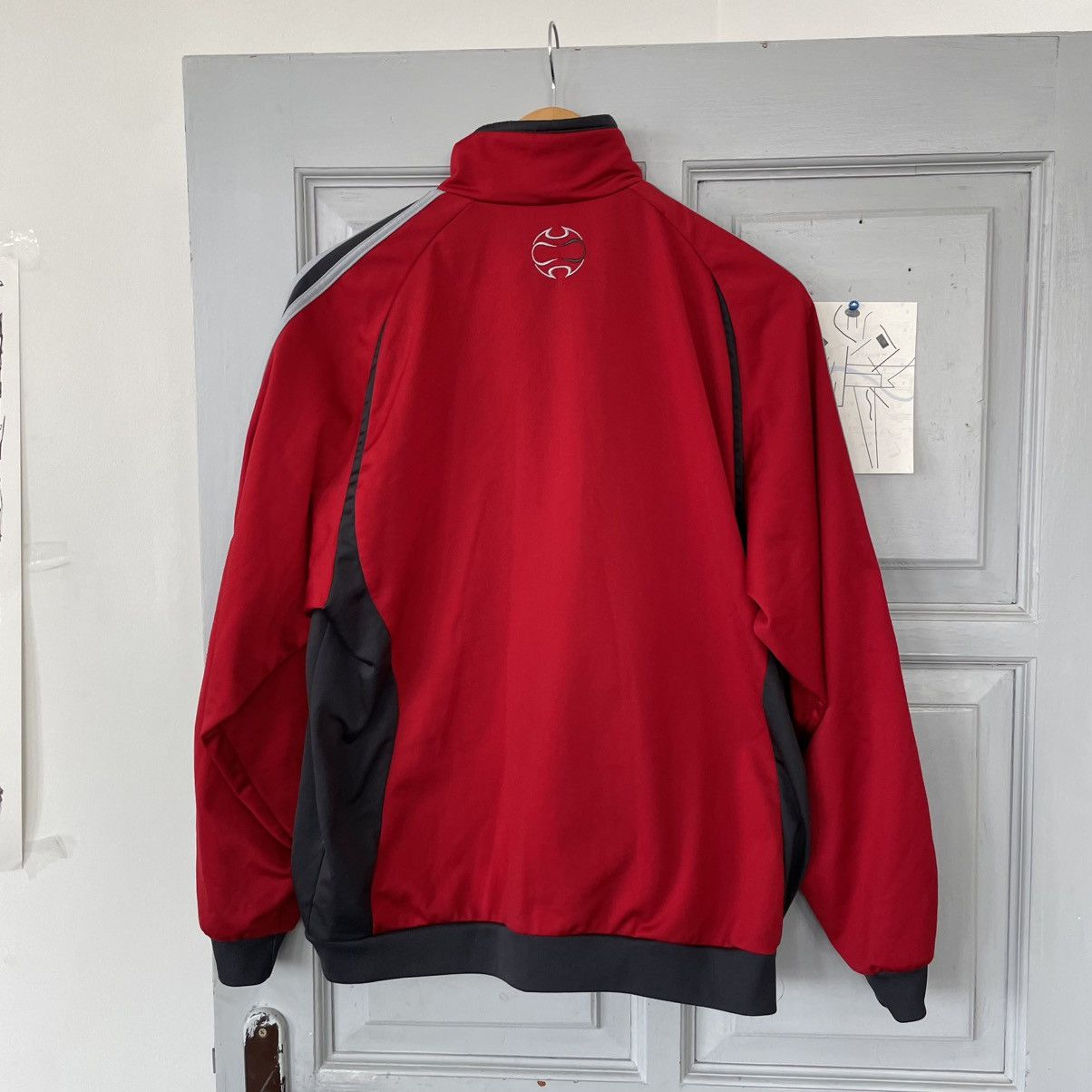 Adidas Vintage 00’s Adidas Red Track Jacket size L y2k Size US L / EU 52-54 / 3 - 5 Thumbnail