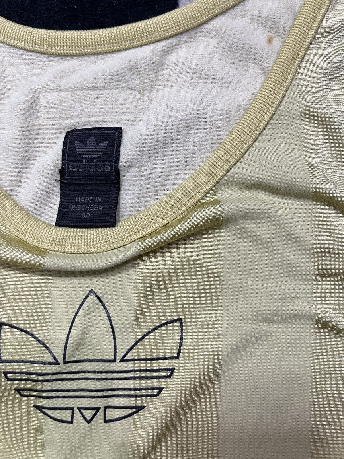Adidas × Dolce & Gabbana 2000s adidas center logo striped gold tank top Size M / US 6-8 / IT 42-44 - 3 Thumbnail