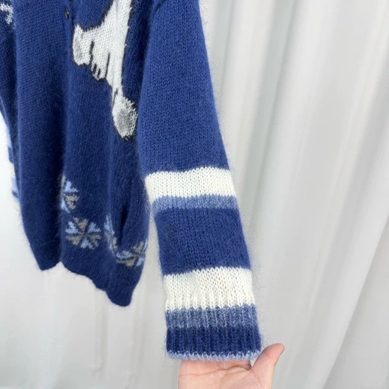 Loewe LOEWE Polar bear embroidered alphabet horsehair sweater Size S / US 4 / IT 40 - 4 Thumbnail