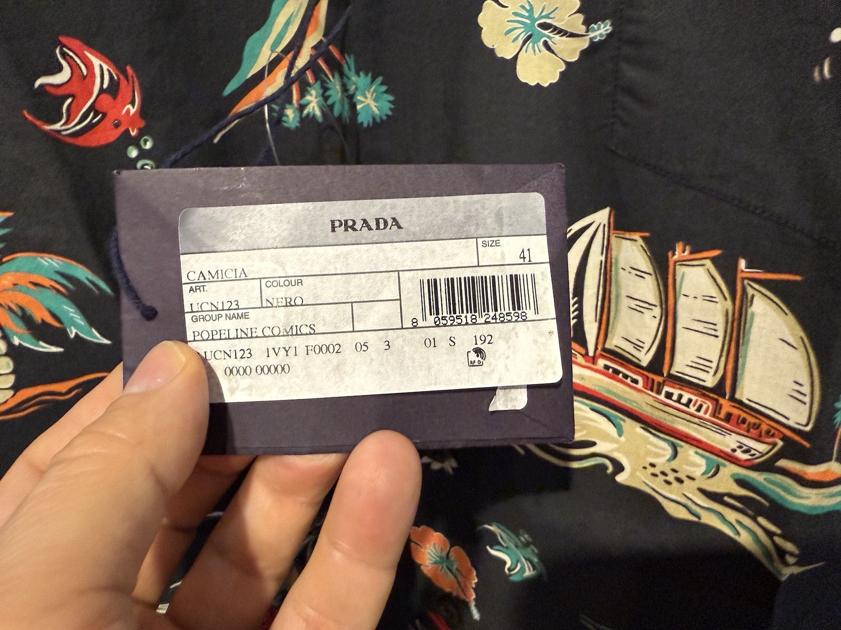 Prada Shirt Aloha Print Size US L / EU 52-54 / 3 - 6 Thumbnail